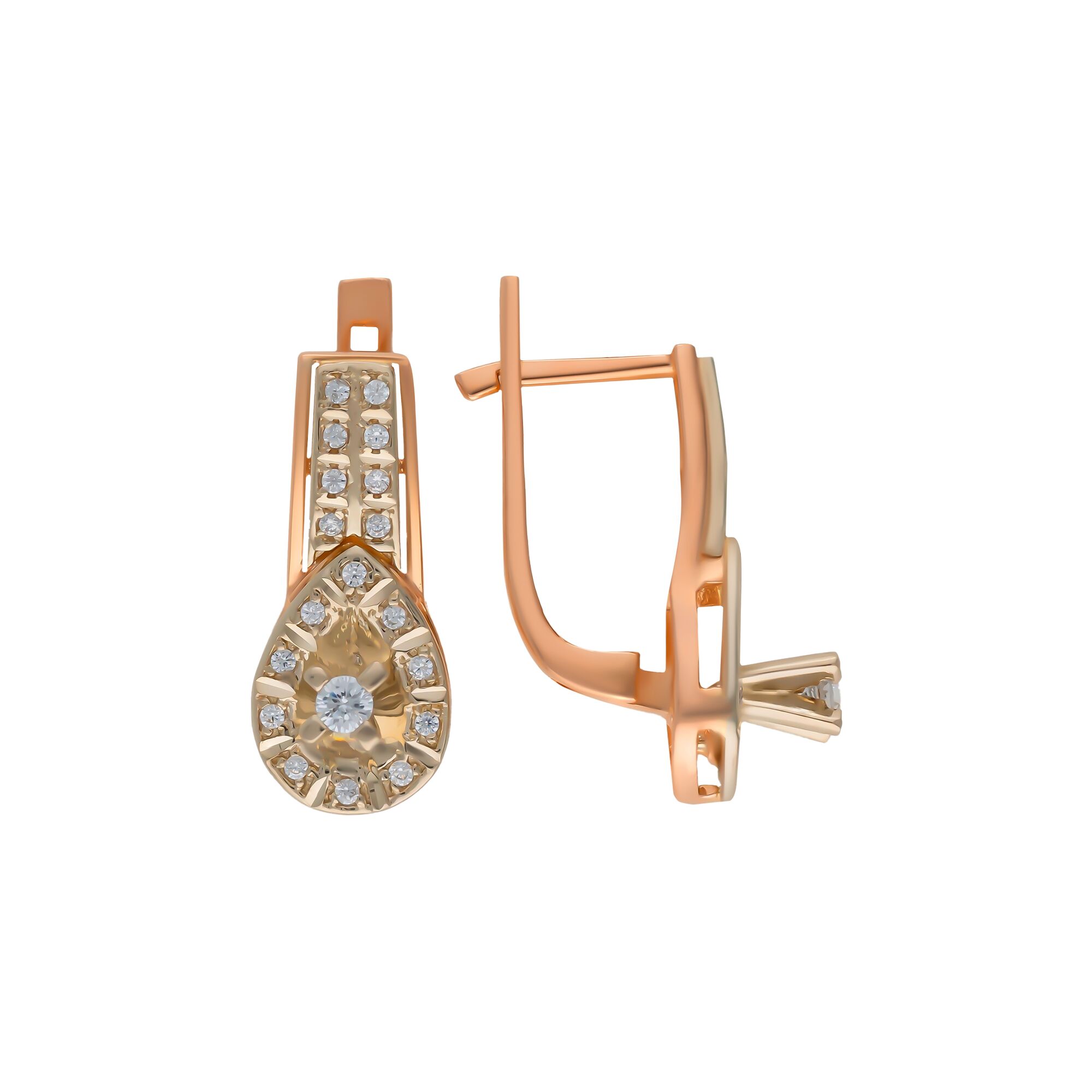 Серьги, золото, 585, 4.91г, 56604, изображение 2 | GoldMarket.kz