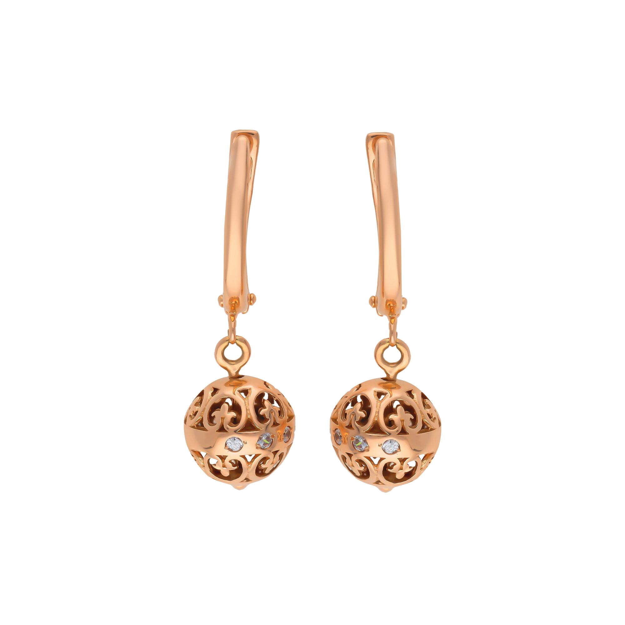 Серьги, золото, 585, 5.92г, 56619 | GoldMarket.kz