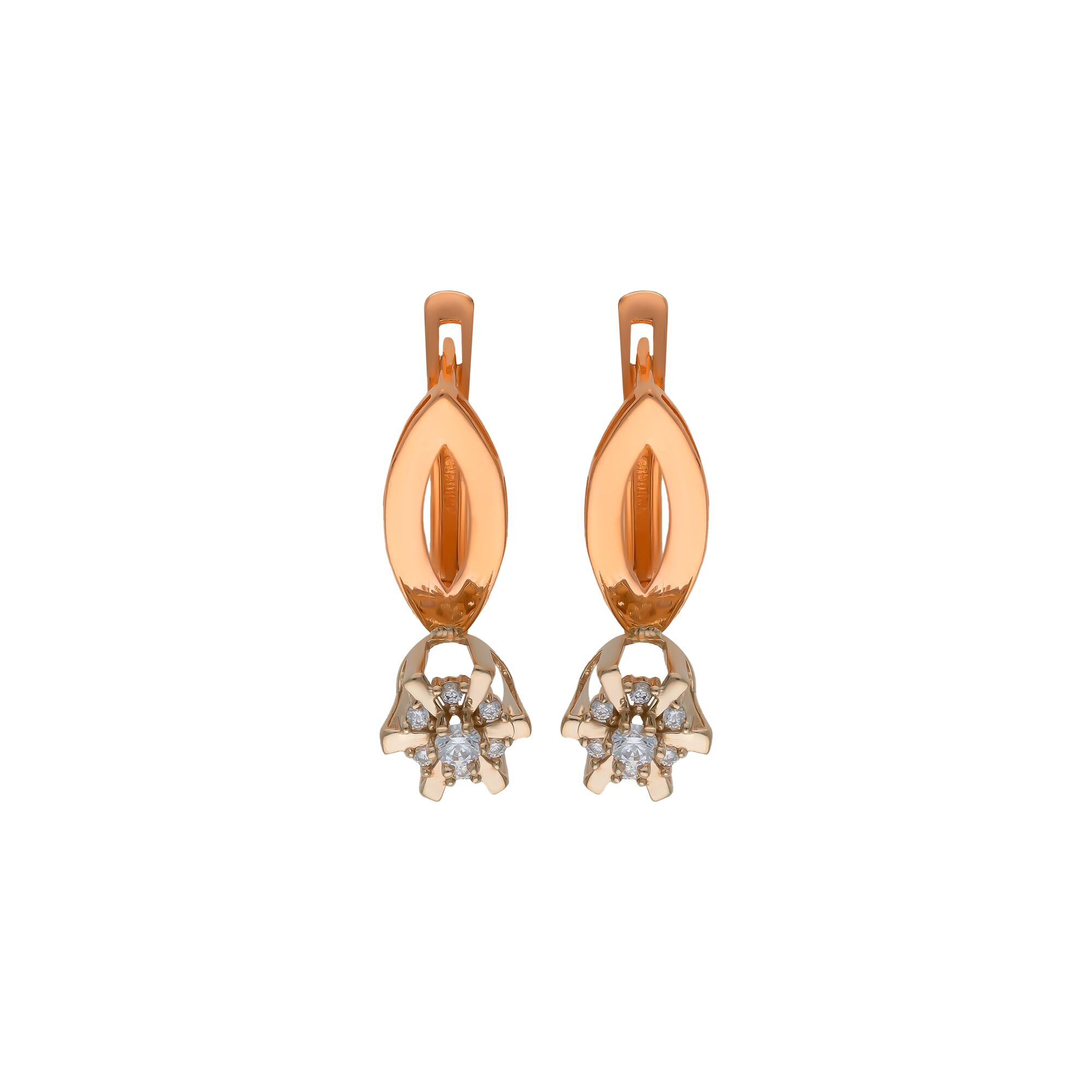 Серьги, золото, 585, 3.96г, 56777 | GoldMarket.kz