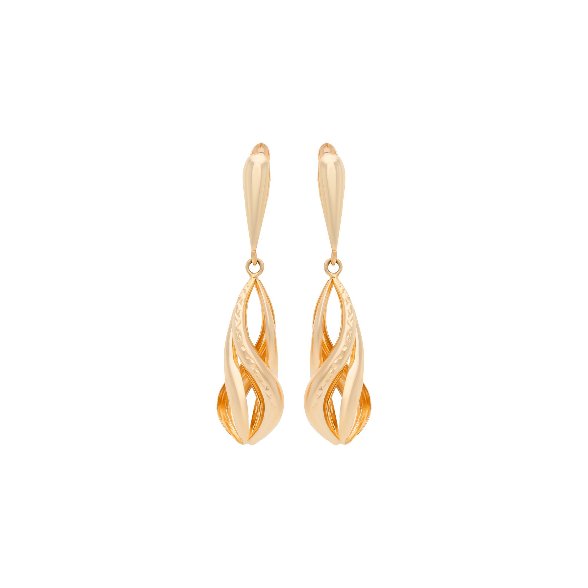 Серьги, золото, 585, 3.36г, 57205 | GoldMarket.kz
