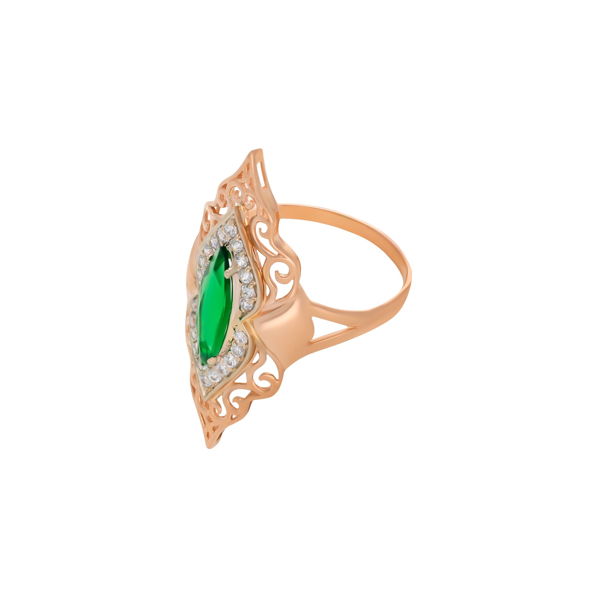 Кольцо, золото, 585, 4.38г, 57208, изображение 2 | GoldMarket.kz