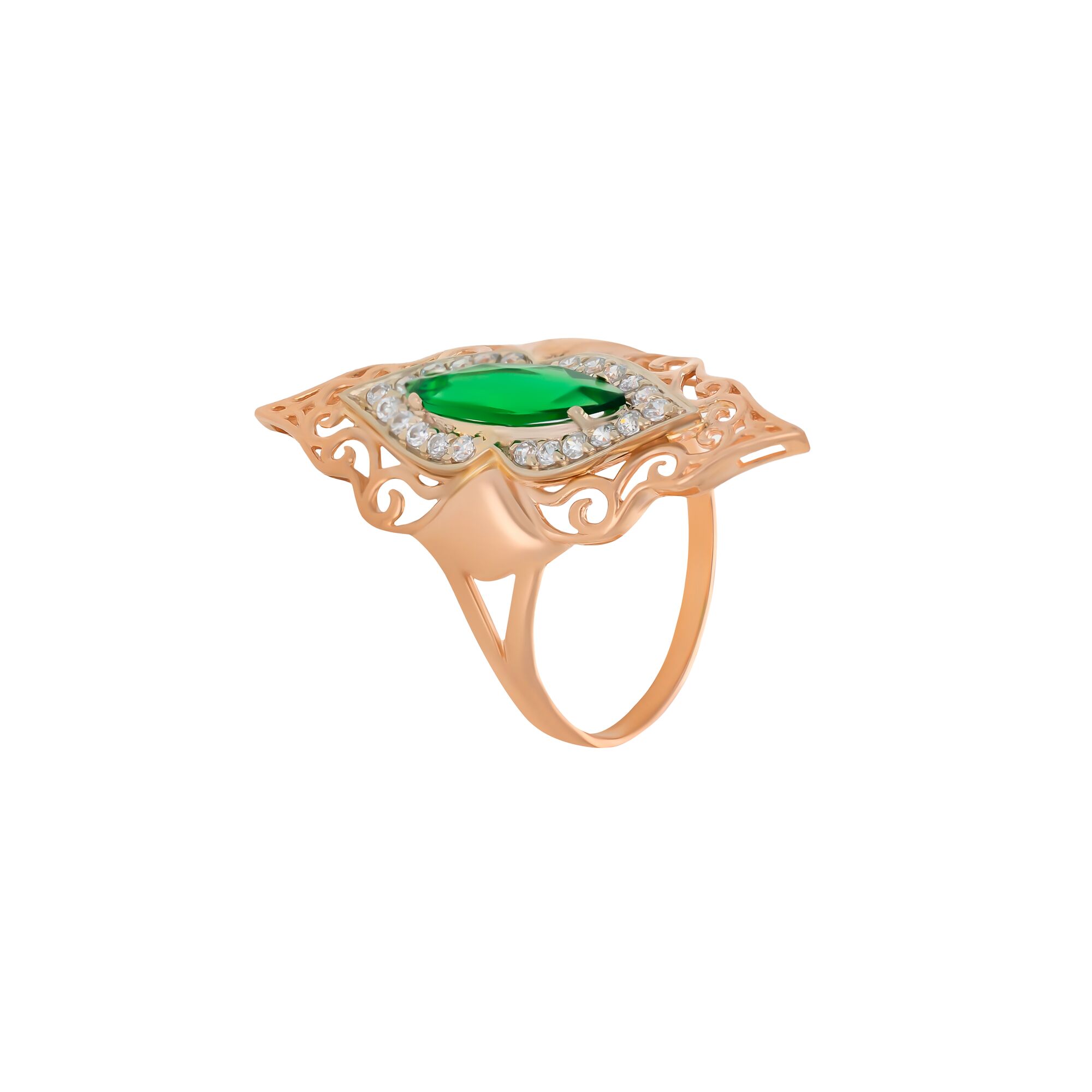 Кольцо, золото, 585, 4.38г, 57208 | GoldMarket.kz