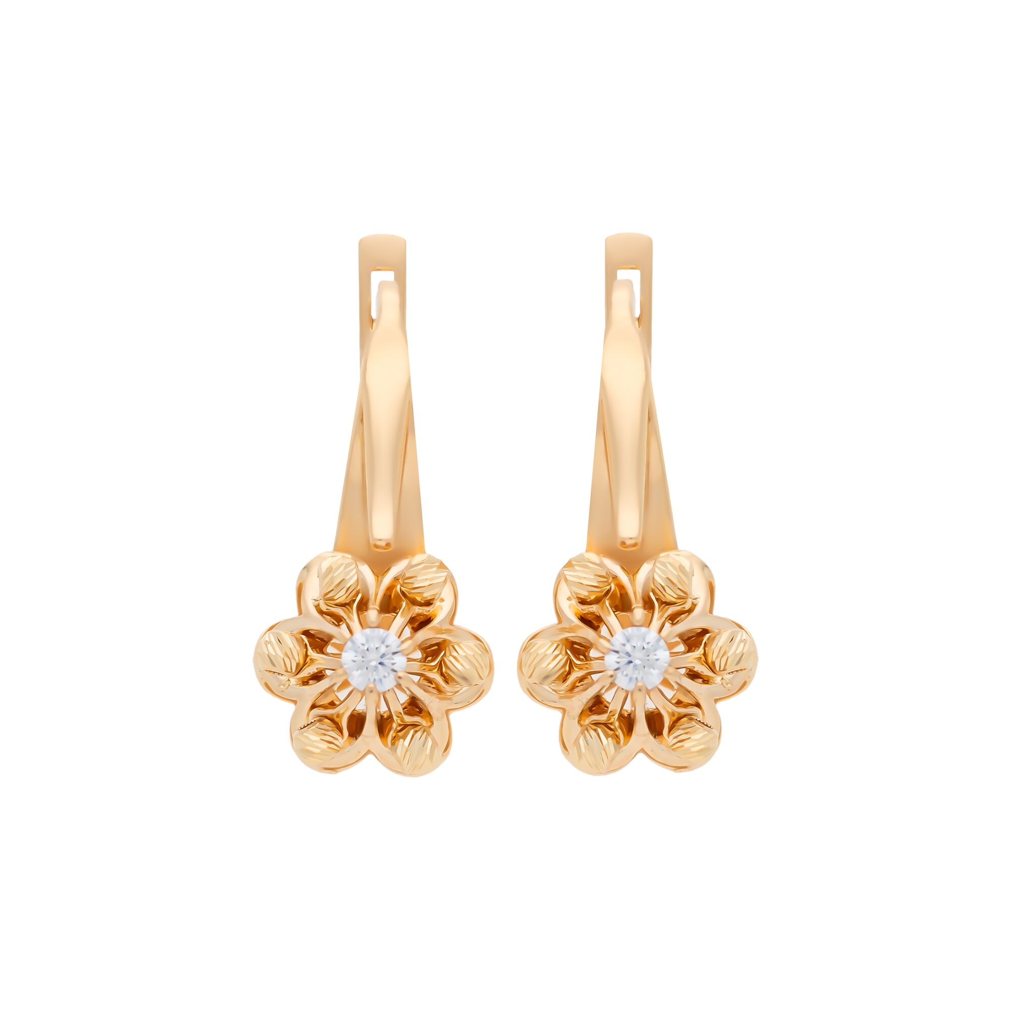 Серьги, золото, 585, 5.89г, 57236 | GoldMarket.kz