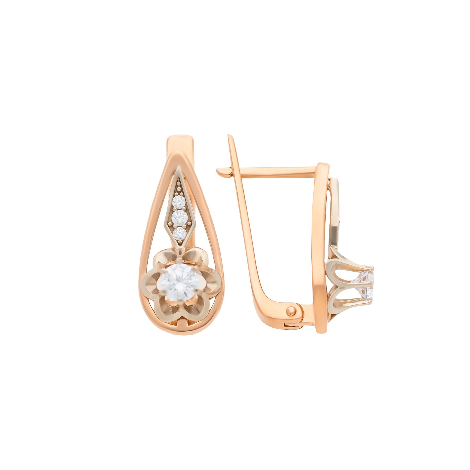 Серьги, золото, 585, 3.21г, 57237, изображение 2 | GoldMarket.kz