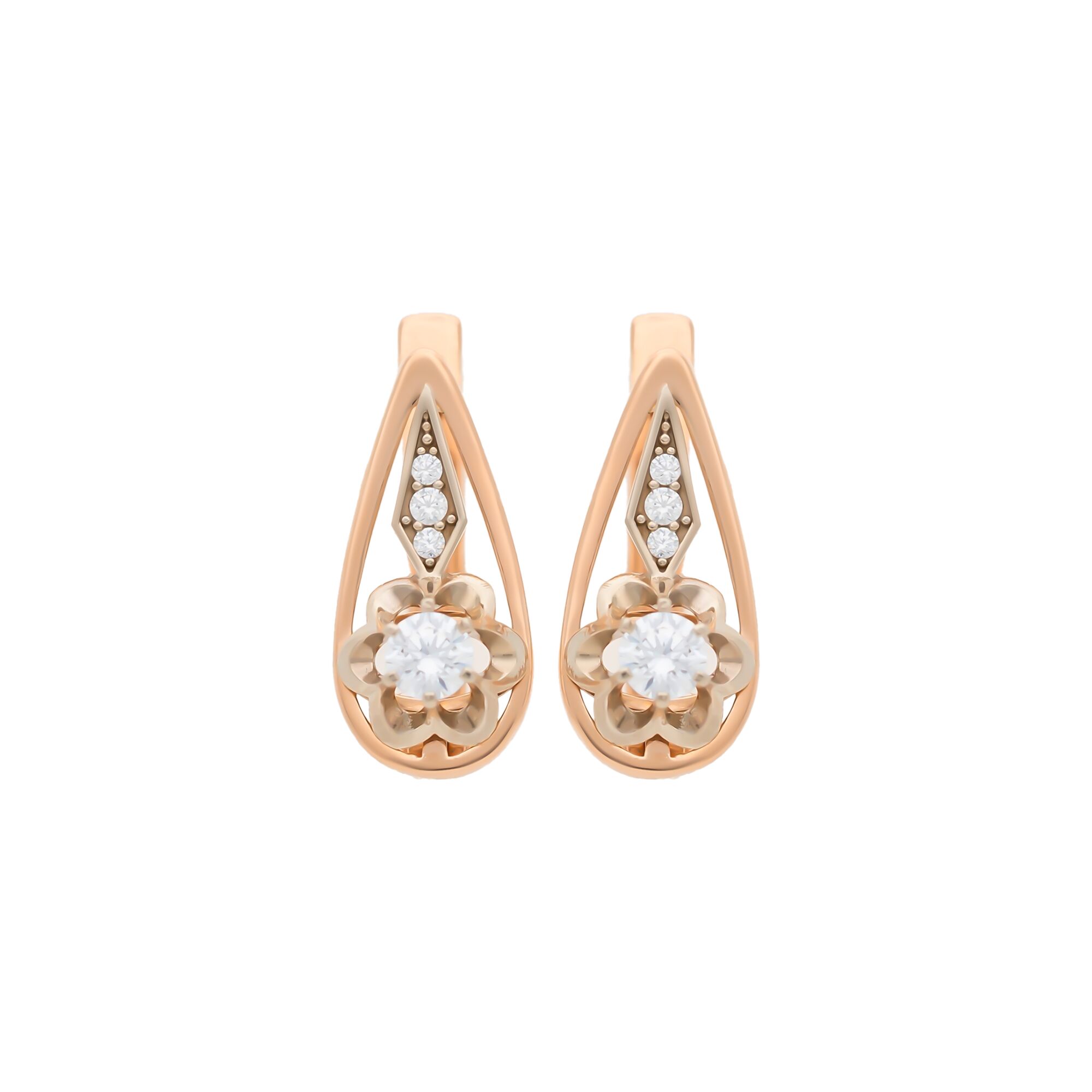 Серьги, золото, 585, 3.21г, 57237 | GoldMarket.kz