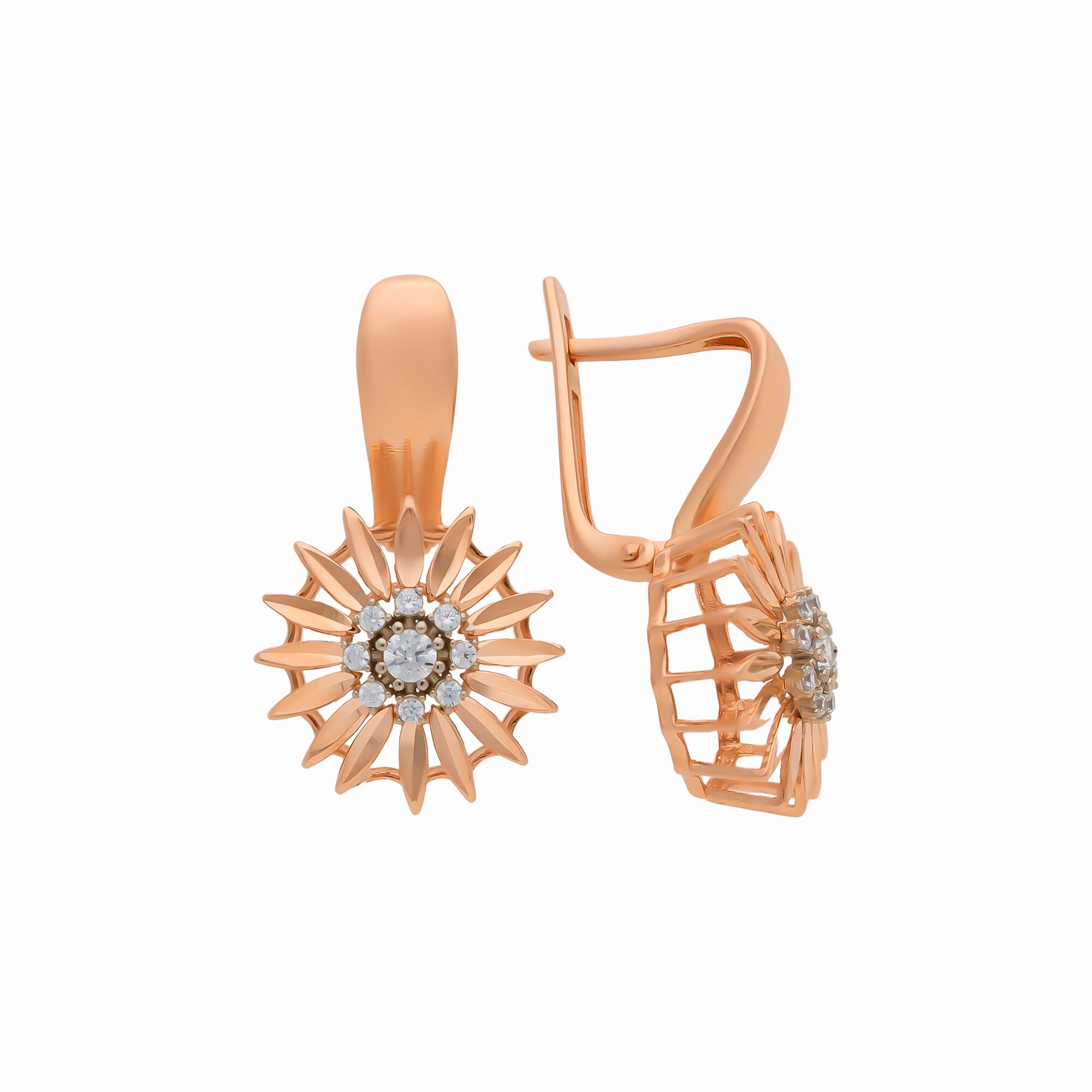 Серьги, золото, 585, 4.61г, 57386, изображение 2 | GoldMarket.kz