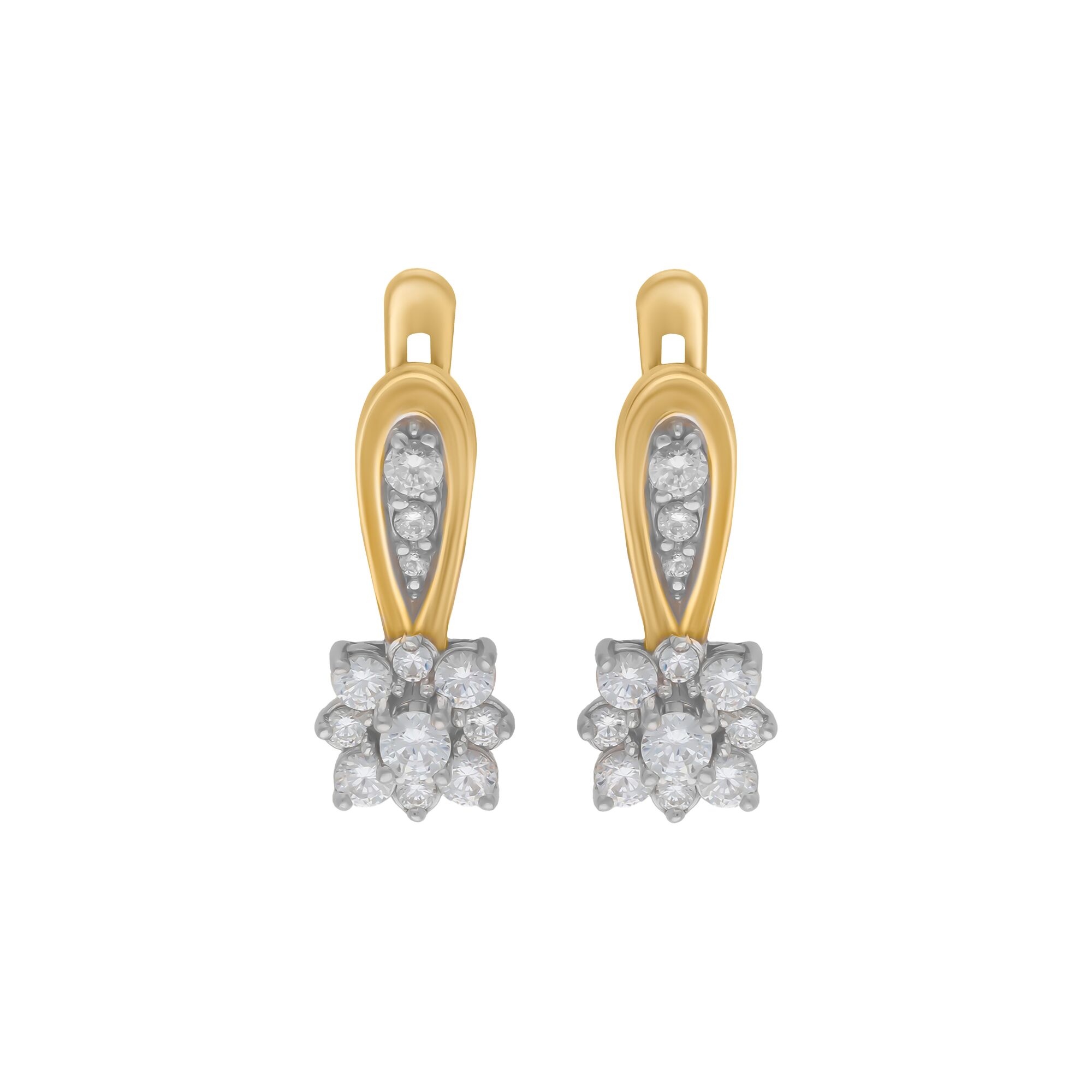 Серьги, золото, 585, 5.57г, 55581 | GoldMarket.kz