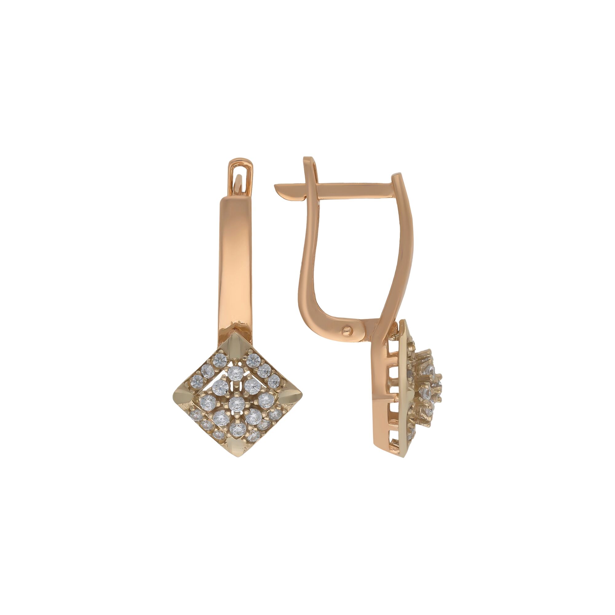 Серьги, золото, 585, 3.82г, 55636, изображение 2 | GoldMarket.kz