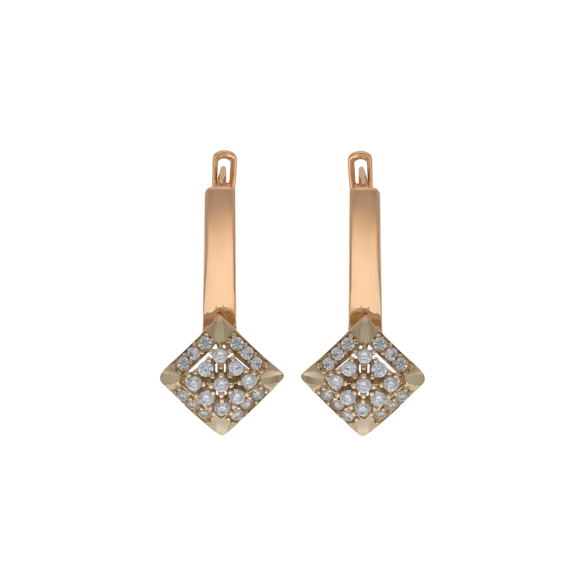 Серьги, золото, 585, 3.82г, 55636 | GoldMarket.kz