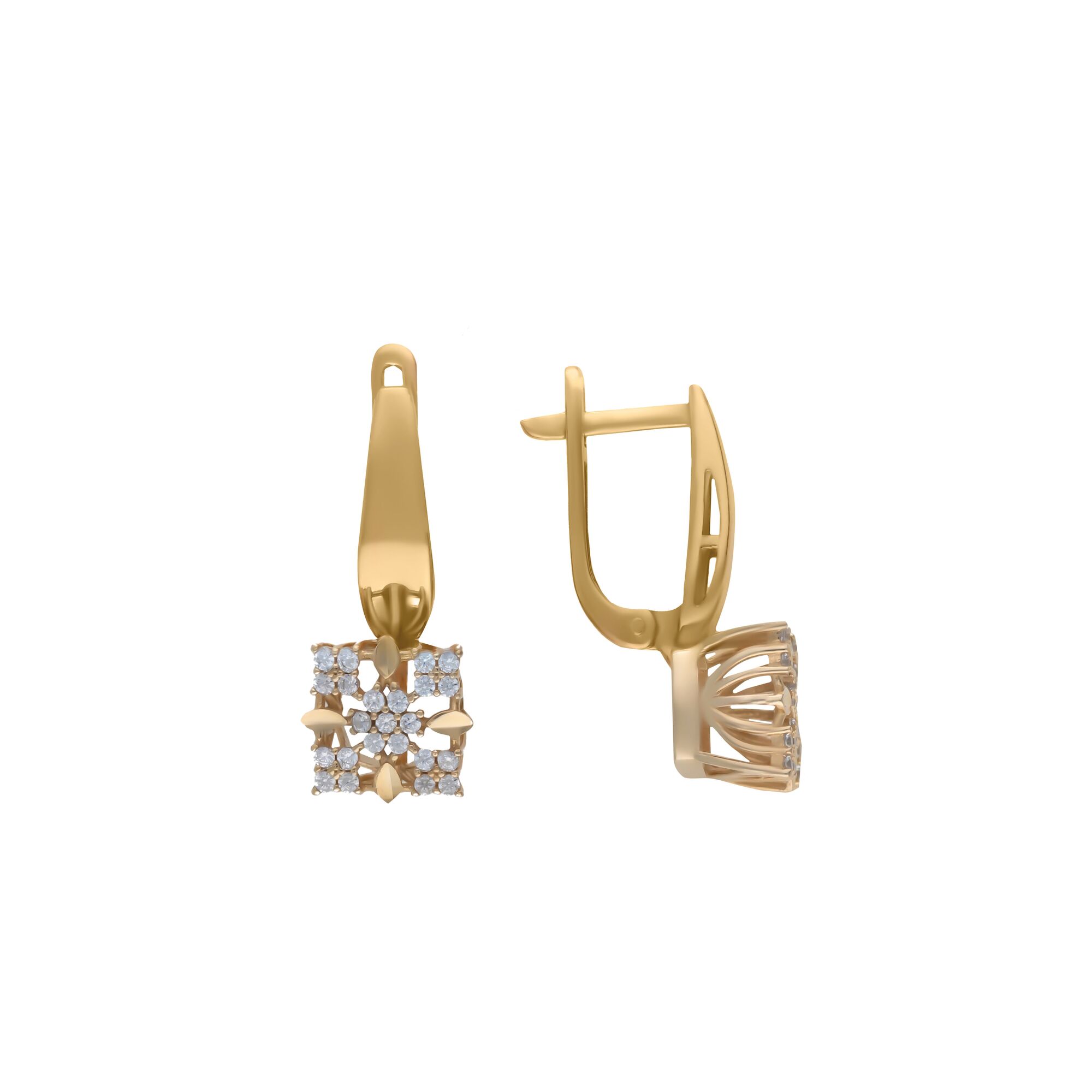 Серьги, золото, 585, 4.63г, 55638, изображение 2 | GoldMarket.kz