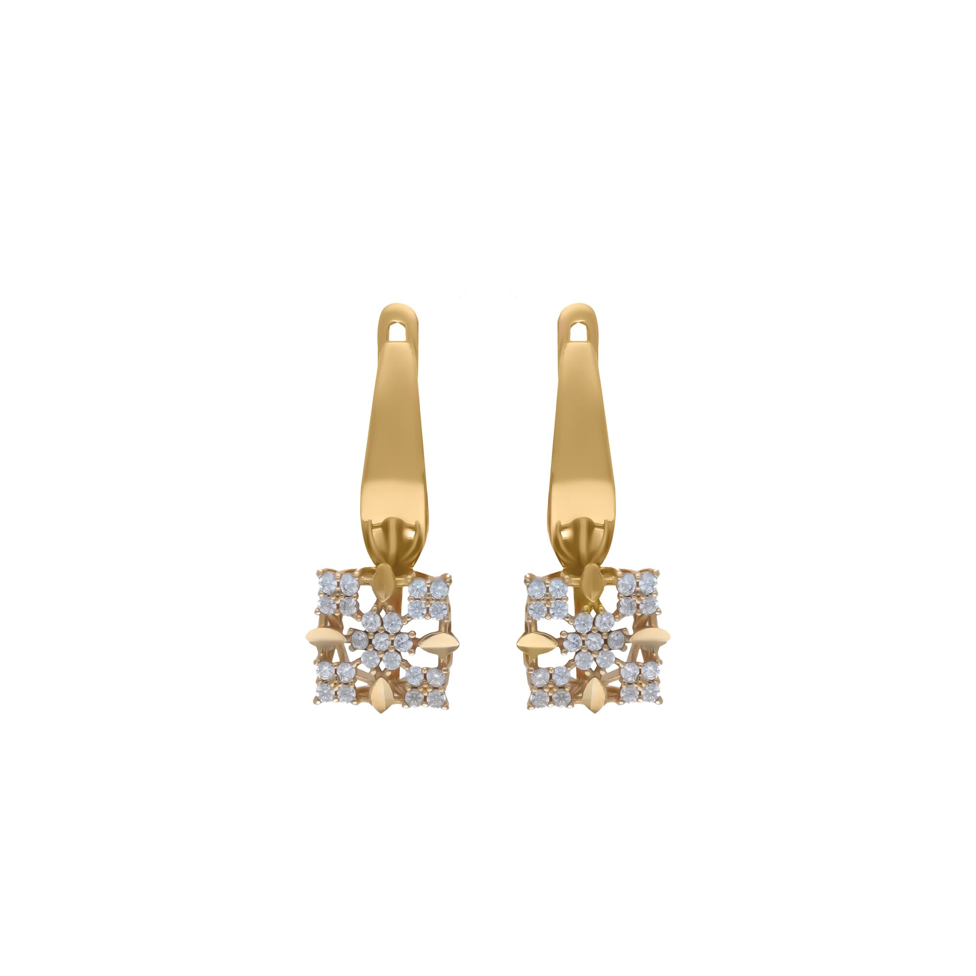 Серьги, золото, 585, 4.63г, 55638 | GoldMarket.kz