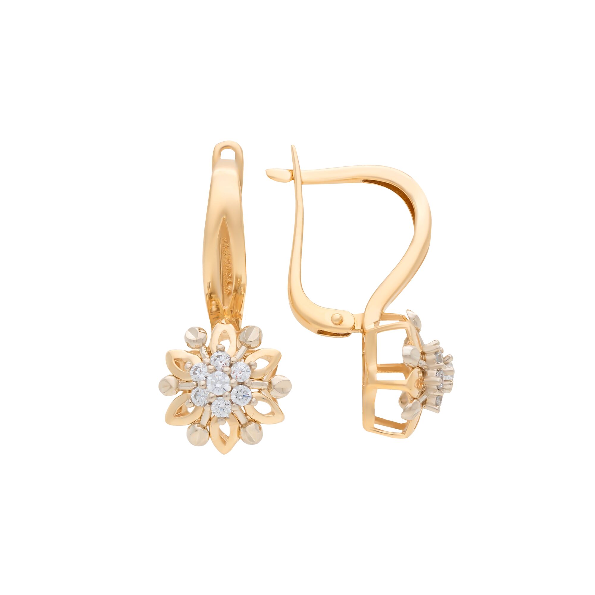 Серьги, золото, 585, 3.98г, 57252, изображение 2 | GoldMarket.kz