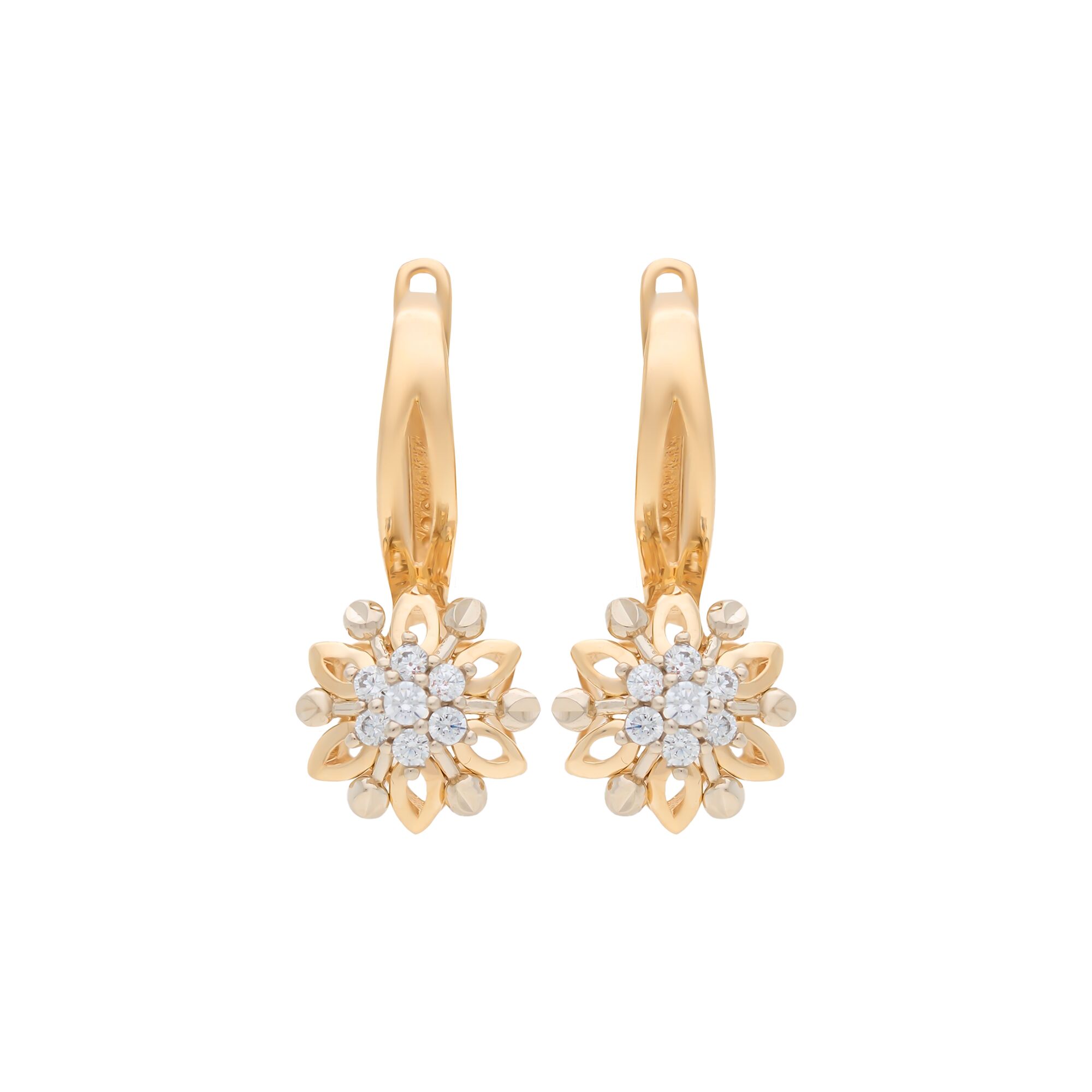 Серьги, золото, 585, 3.98г, 57252 | GoldMarket.kz