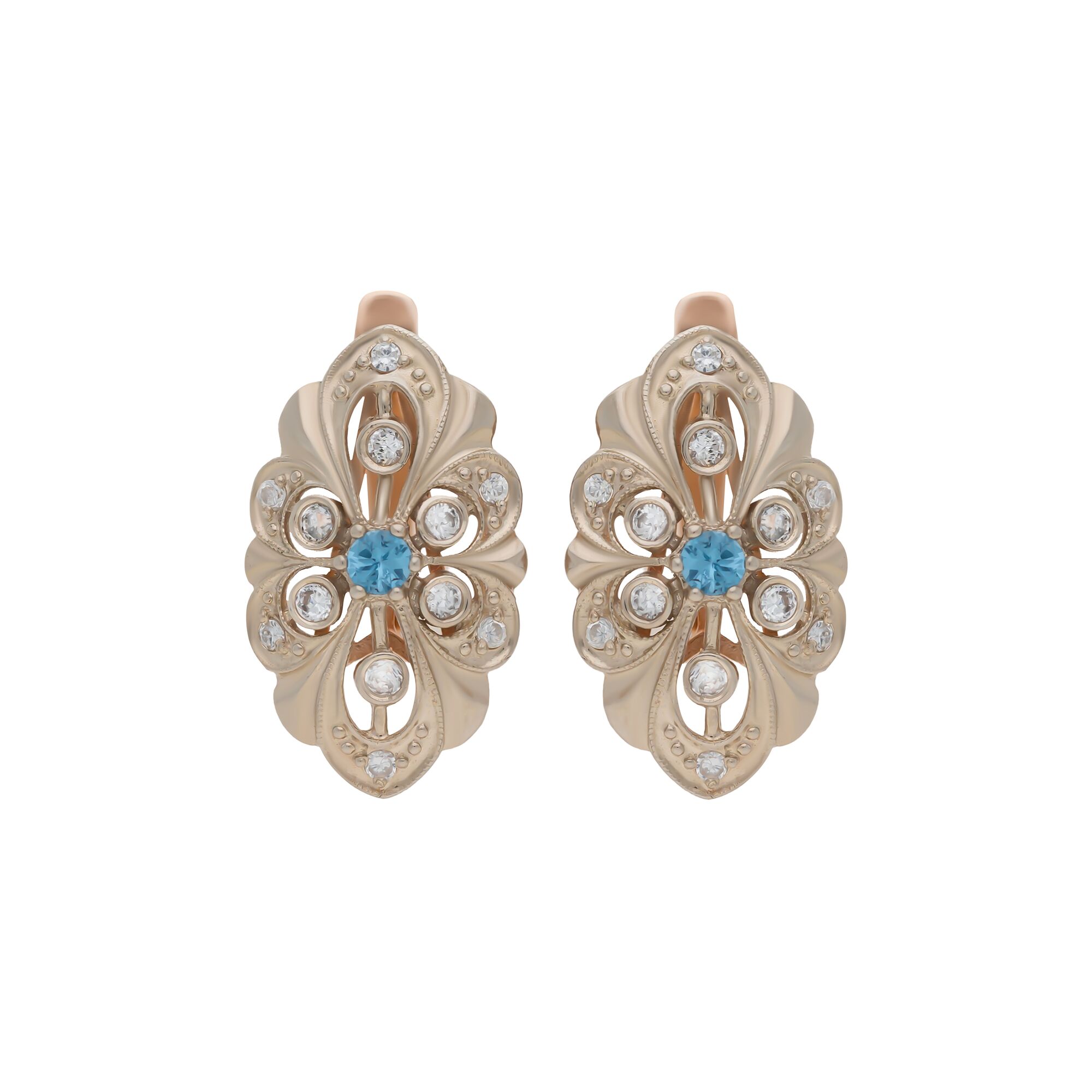 Серьги, золото, 585, 6.96г, 57267 | GoldMarket.kz