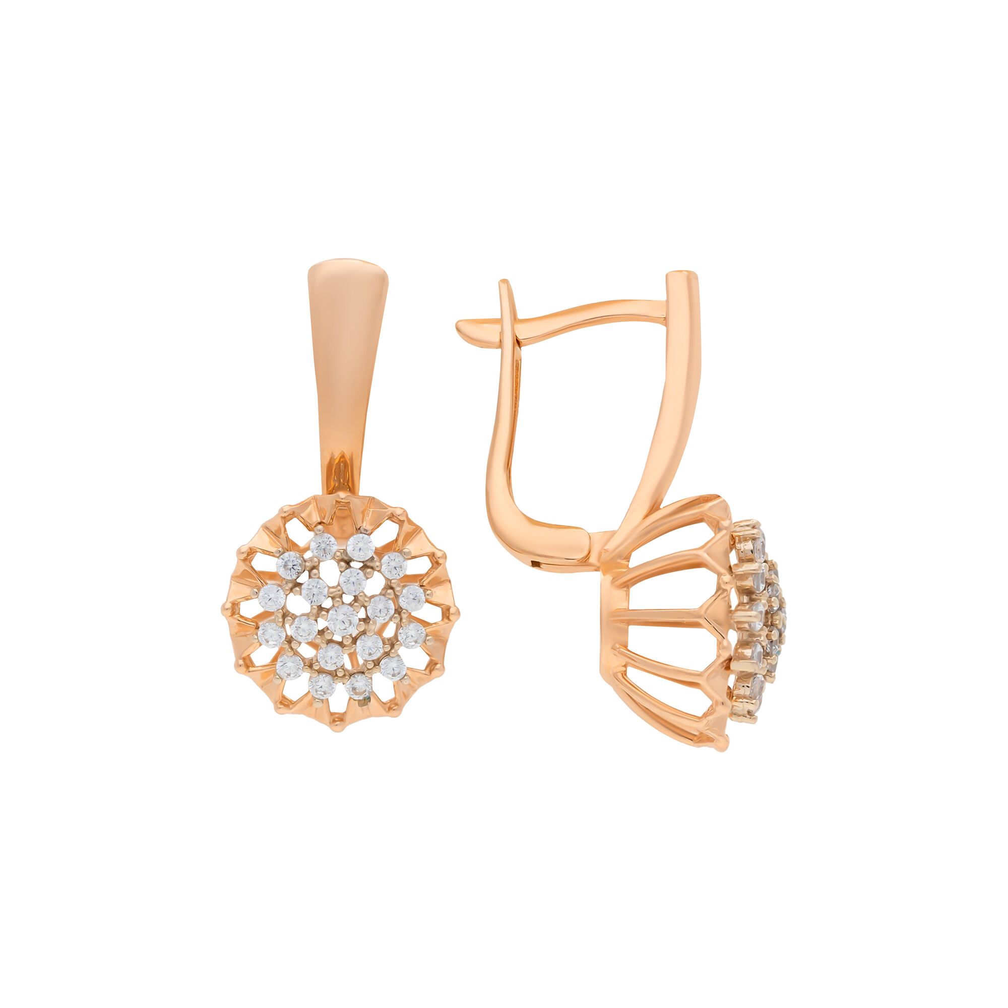 Серьги, золото, 585, 4.99г, 57278, изображение 2 | GoldMarket.kz