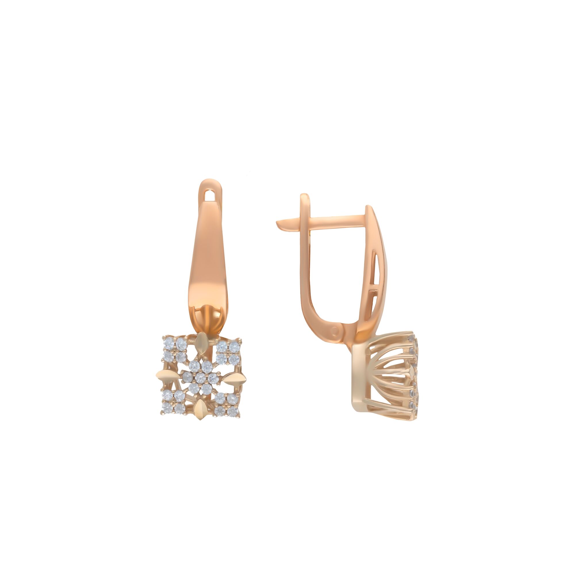 Серьги, золото, 585, 4.63г, 57302, изображение 2 | GoldMarket.kz