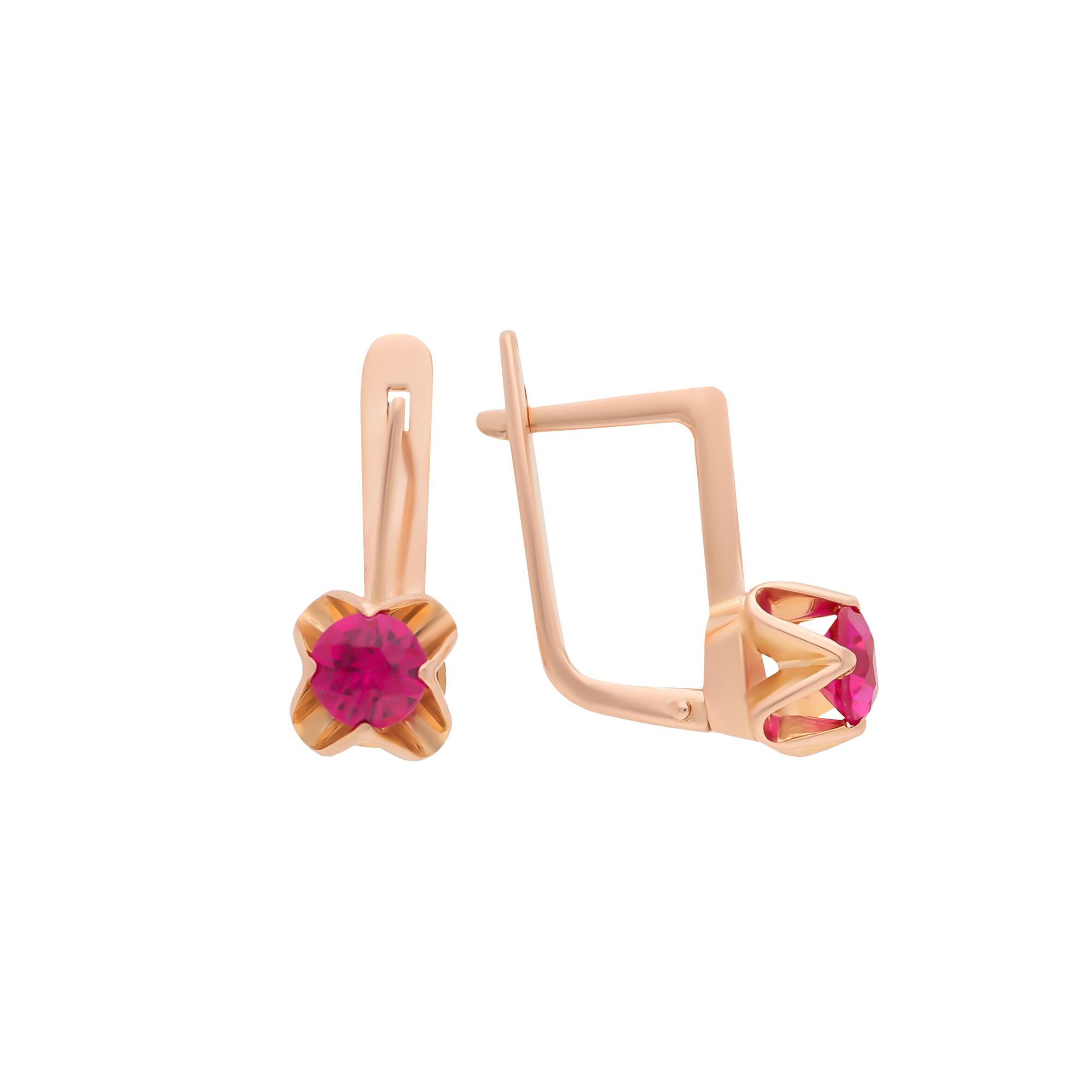 Серьги, золото, 585, 3.43г, 57315, изображение 2 | GoldMarket.kz