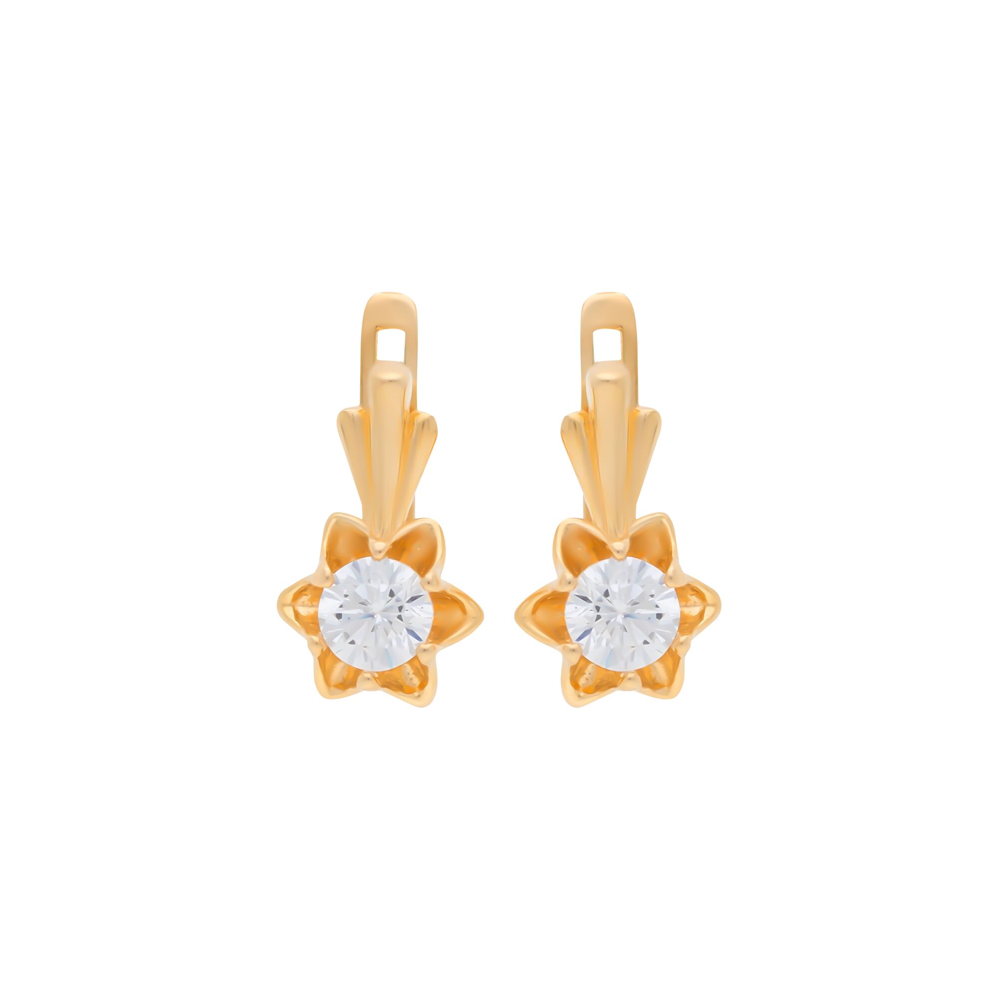Серьги, золото, 585, 2.43г, 57491 | GoldMarket.kz