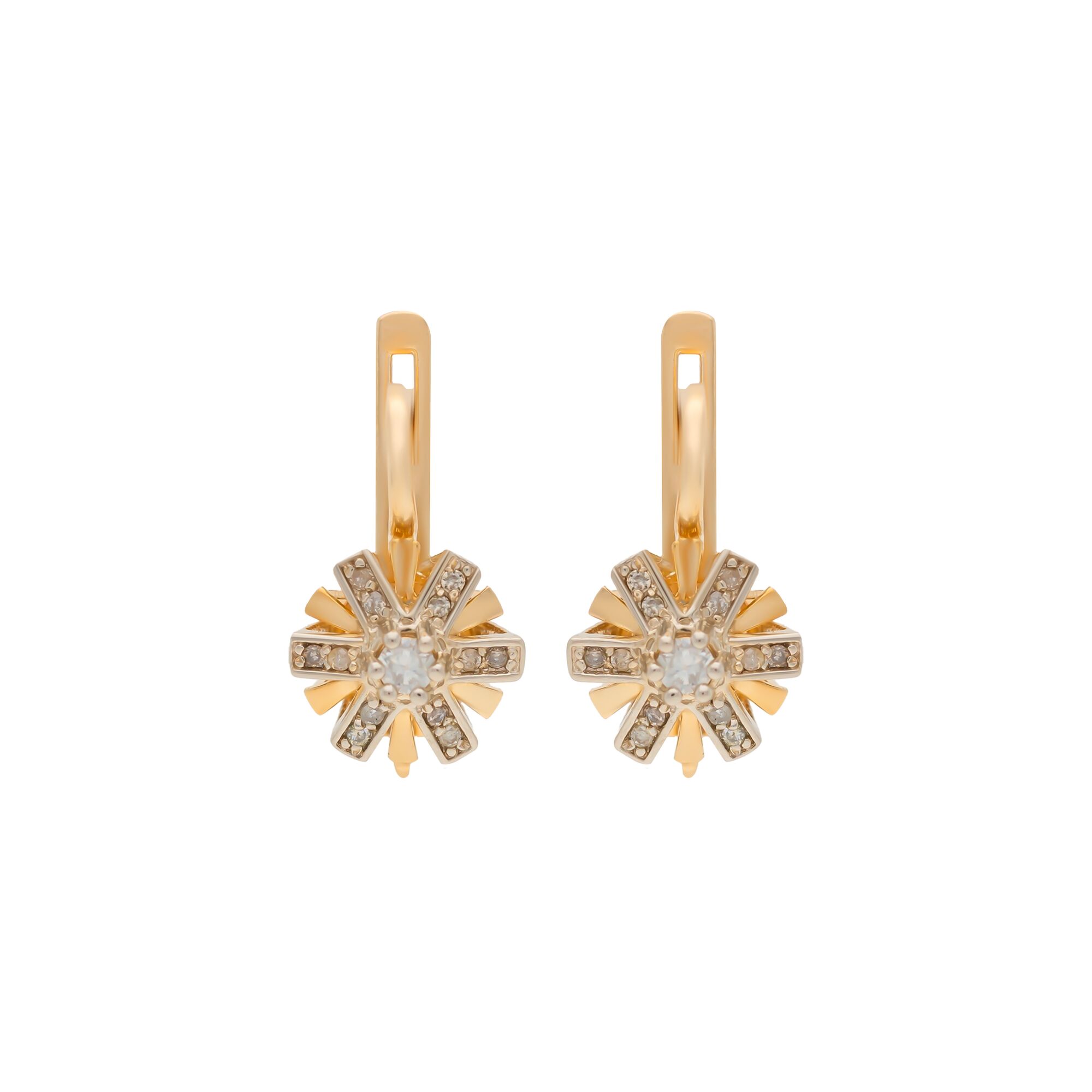 Серьги, золото, 585, 6.12г, 57493 | GoldMarket.kz
