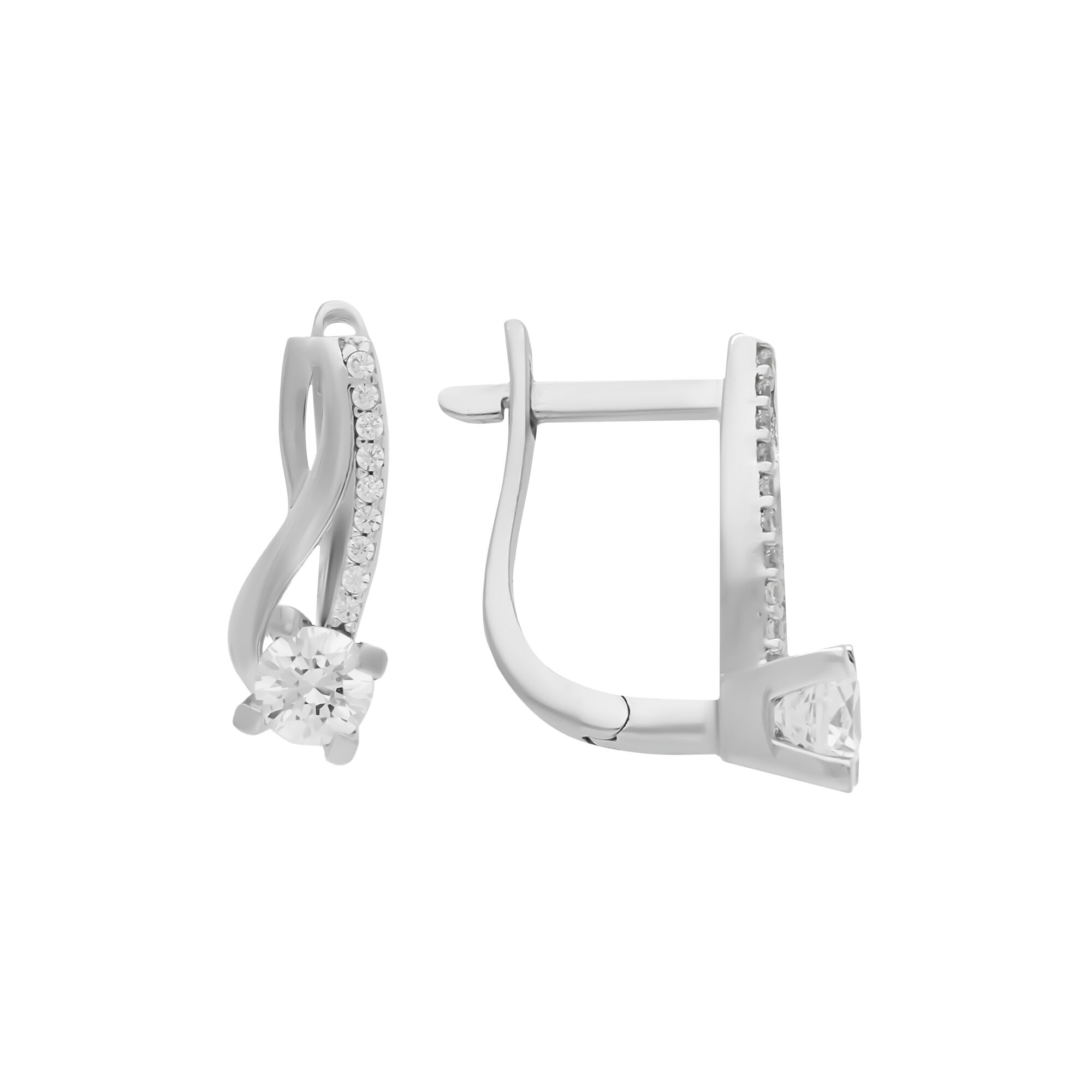 Серьги, золото, 585, 3.3г, 57532, изображение 2 | GoldMarket.kz