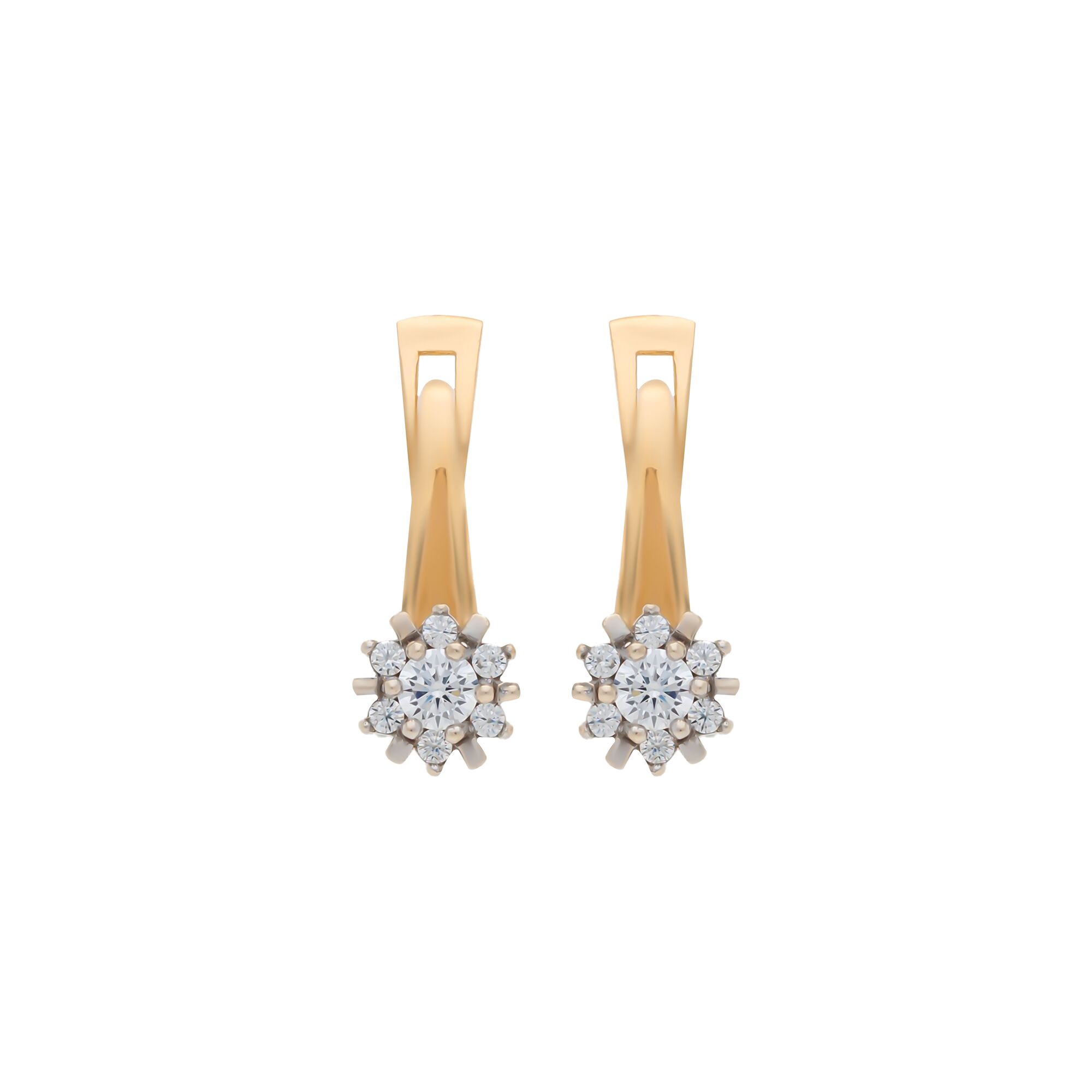Серьги, золото, 585, 4.1г, 57581 | GoldMarket.kz