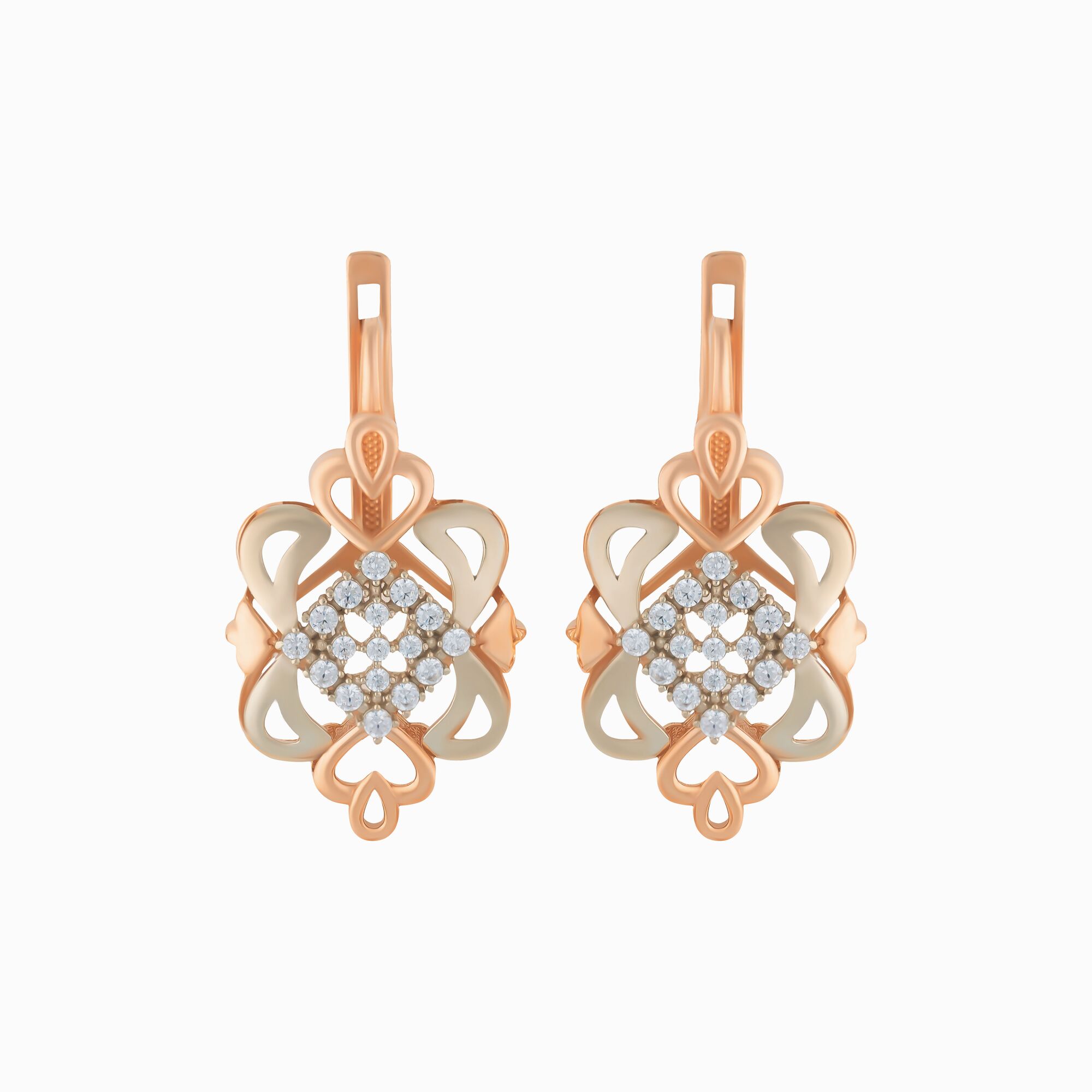 Серьги, золото, 585, 6.56г, 57602 | GoldMarket.kz