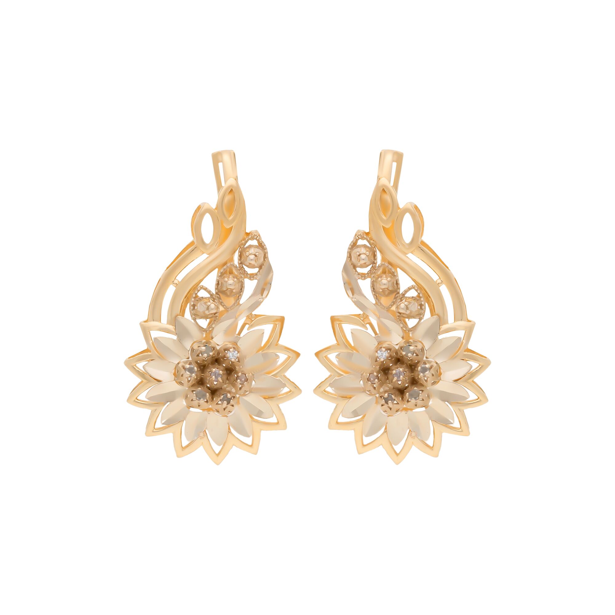 Серьги, золото, 585, 6г, 57605 | GoldMarket.kz