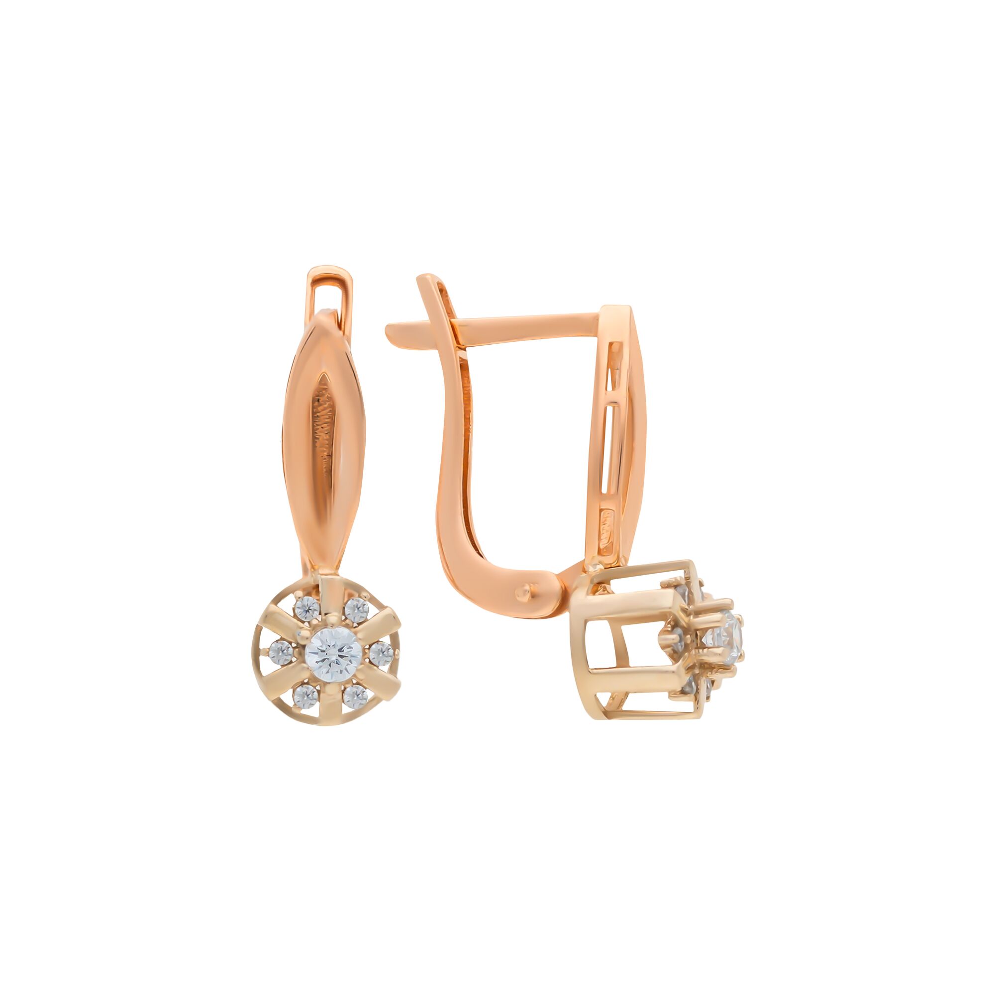 Серьги, золото, 585, 2.68г, 57611, изображение 2 | GoldMarket.kz