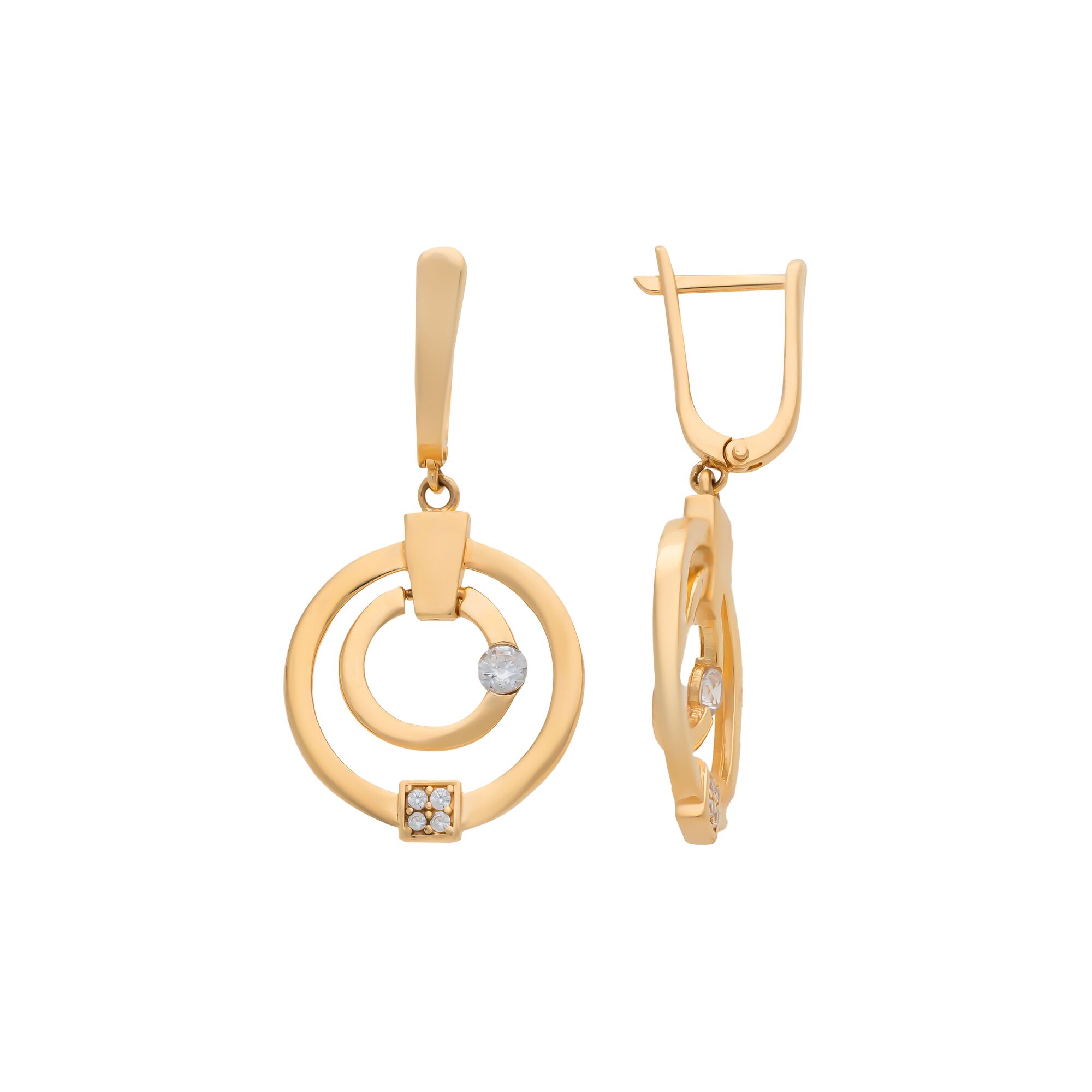 Серьги, золото, 585, 5.41г, 57620, изображение 2 | GoldMarket.kz