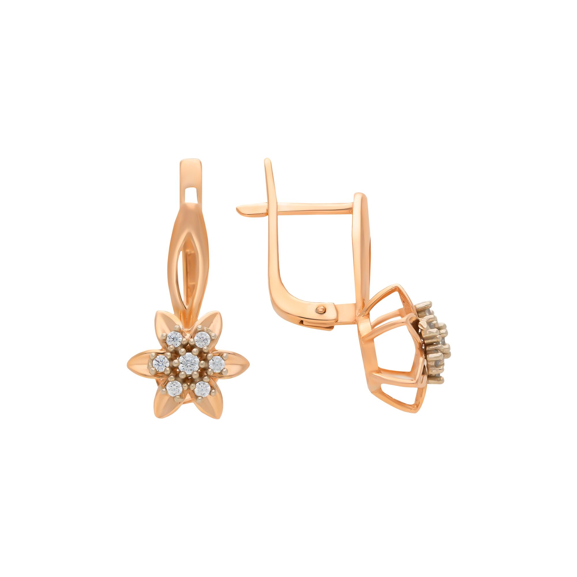 Серьги, золото, 585, 3.9г, 57662, изображение 2 | GoldMarket.kz