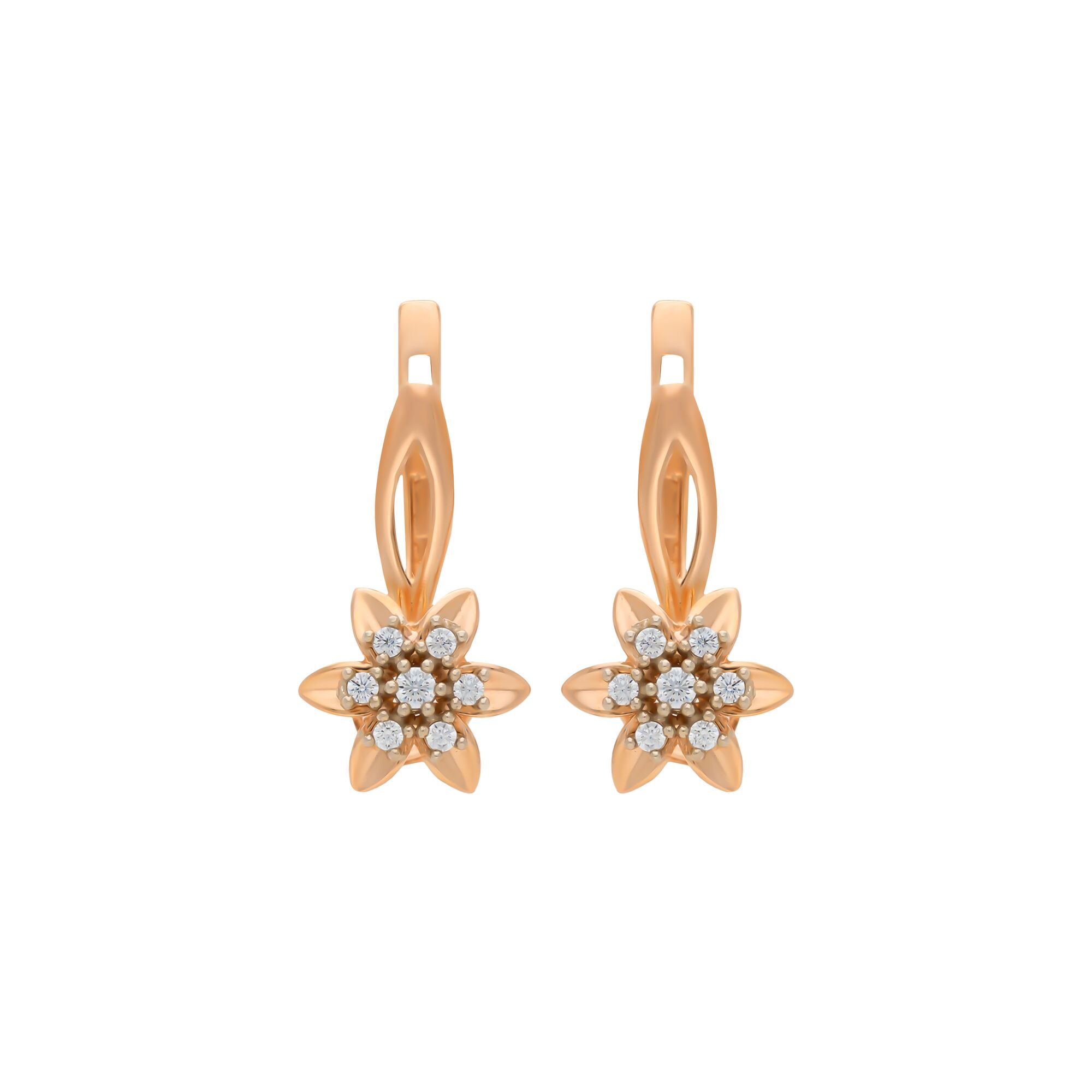 Серьги, золото, 585, 3.9г, 57662 | GoldMarket.kz