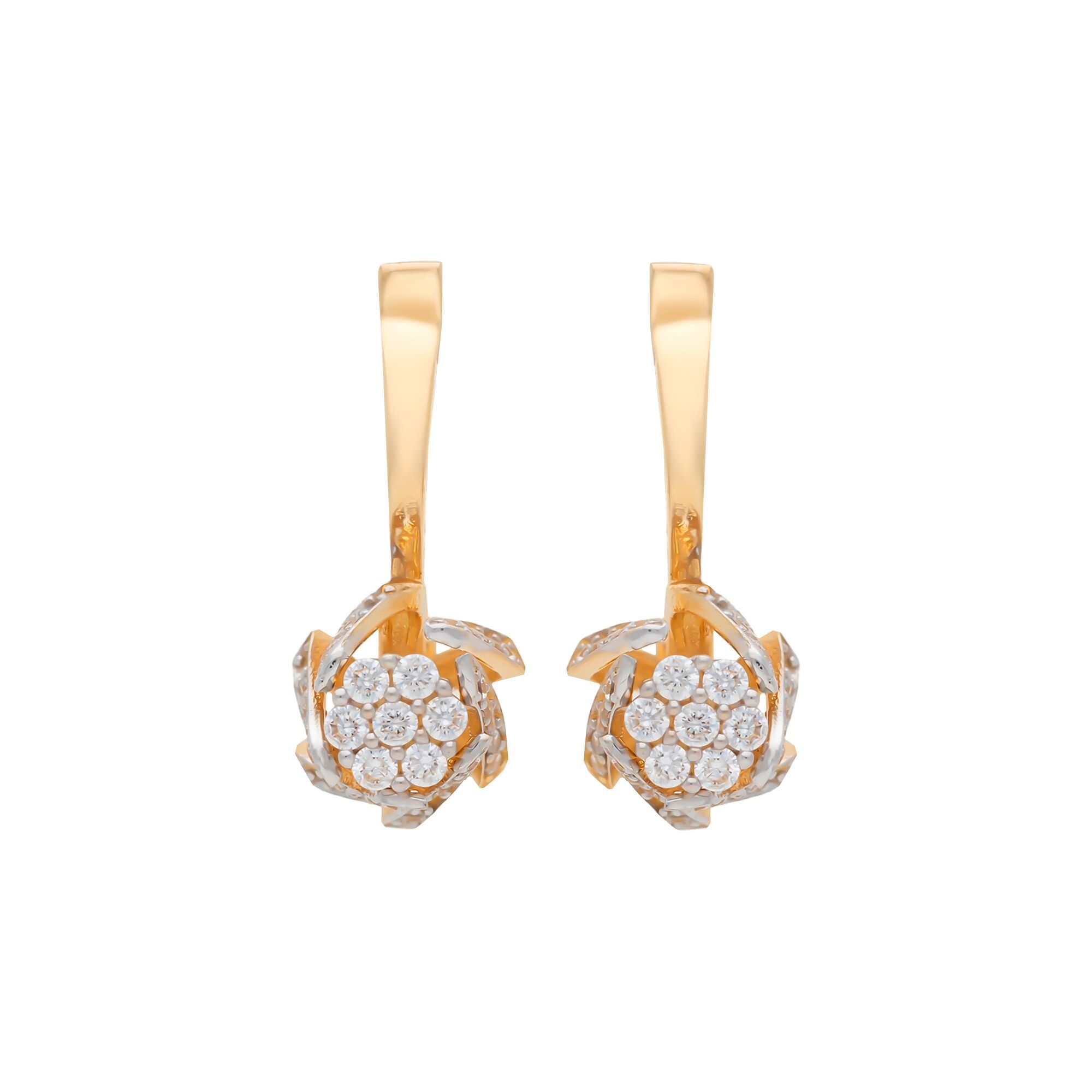 Серьги, золото, 585, 6.61г, 57679 | GoldMarket.kz