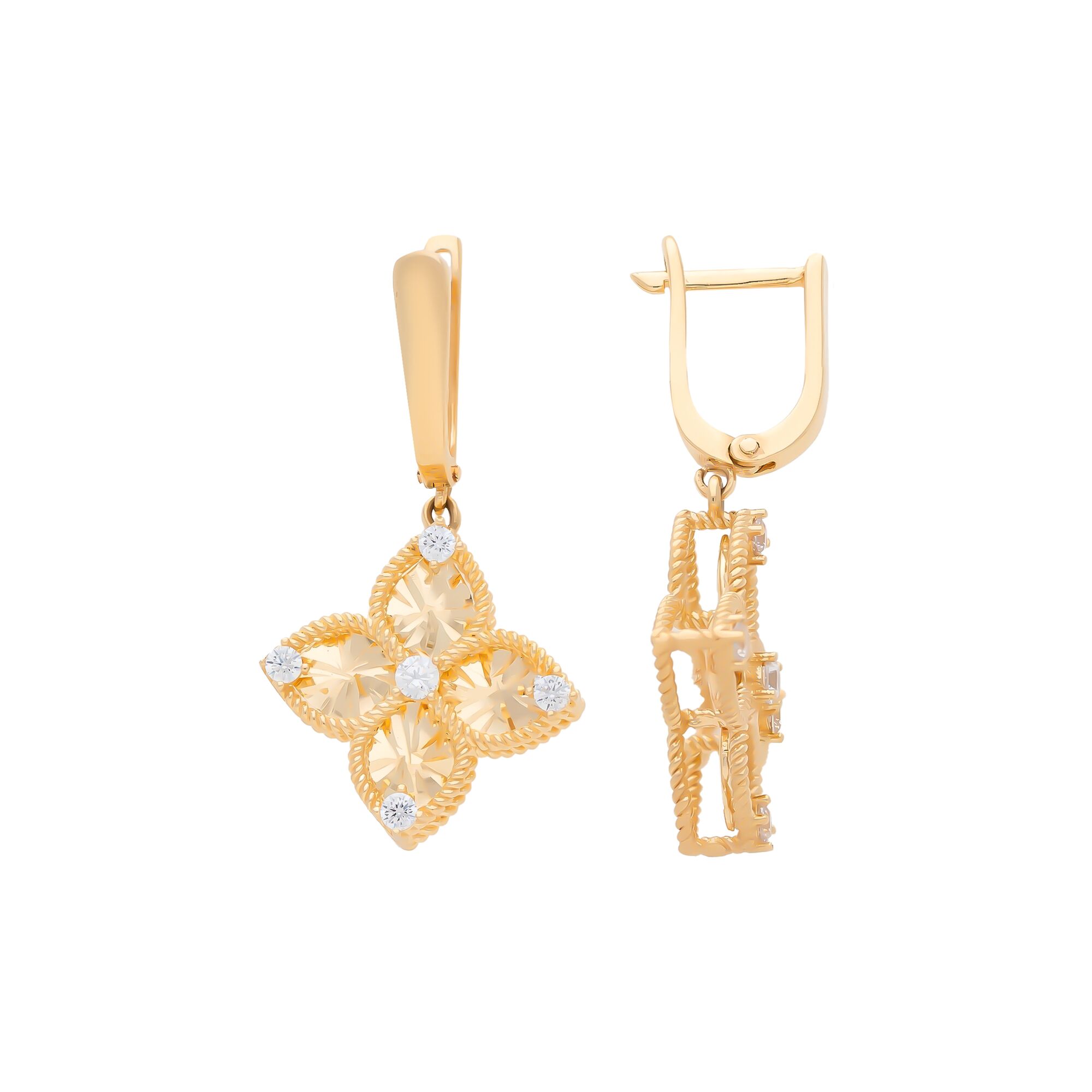 Серьги, золото, 585, 5.64г, 57704, изображение 2 | GoldMarket.kz