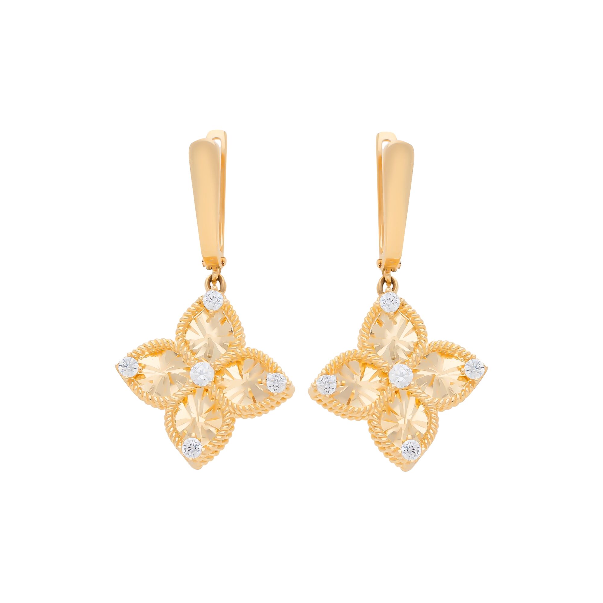 Серьги, золото, 585, 5.64г, 57704 | GoldMarket.kz