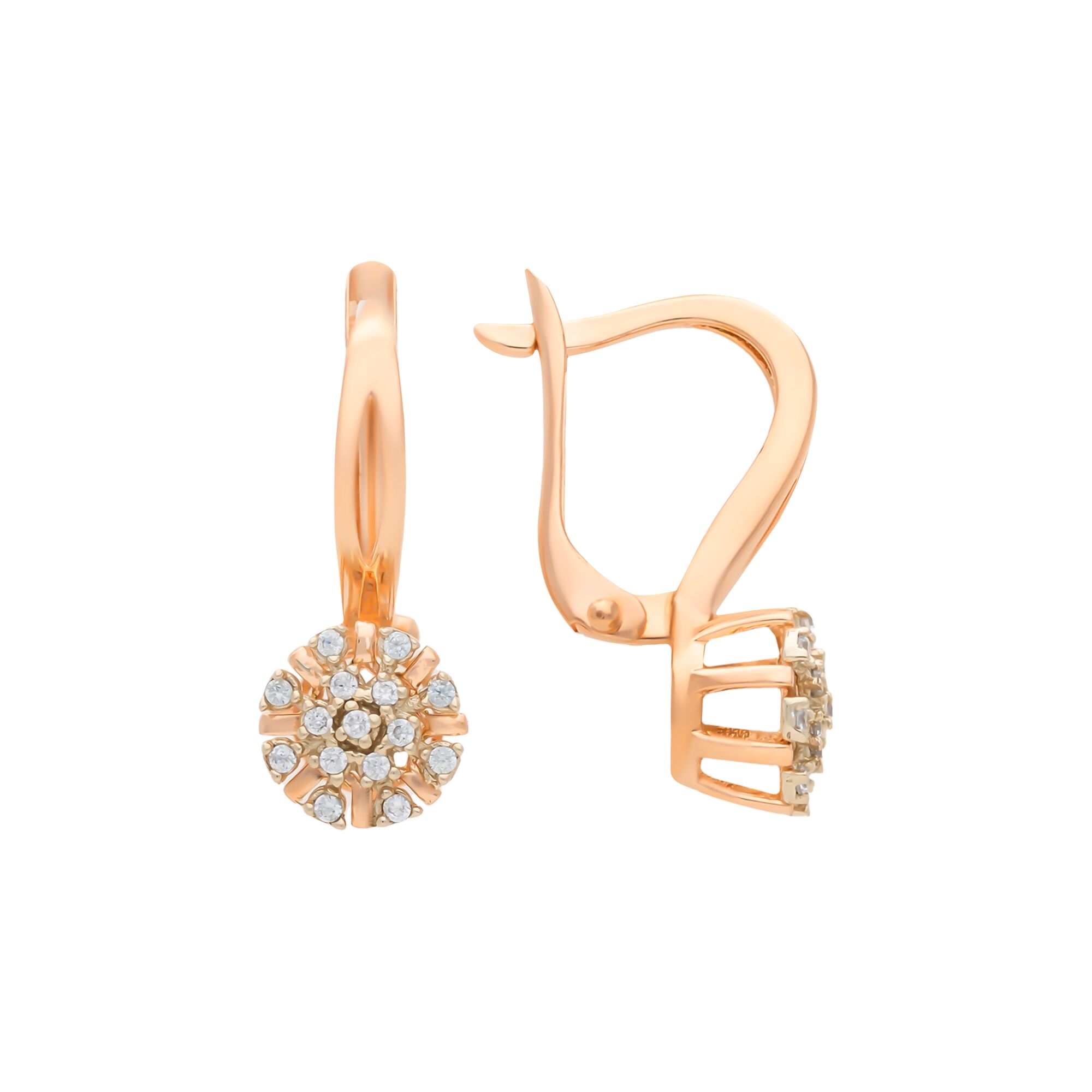 Серьги, золото, 585, 2.97г, 57711, изображение 2 | GoldMarket.kz