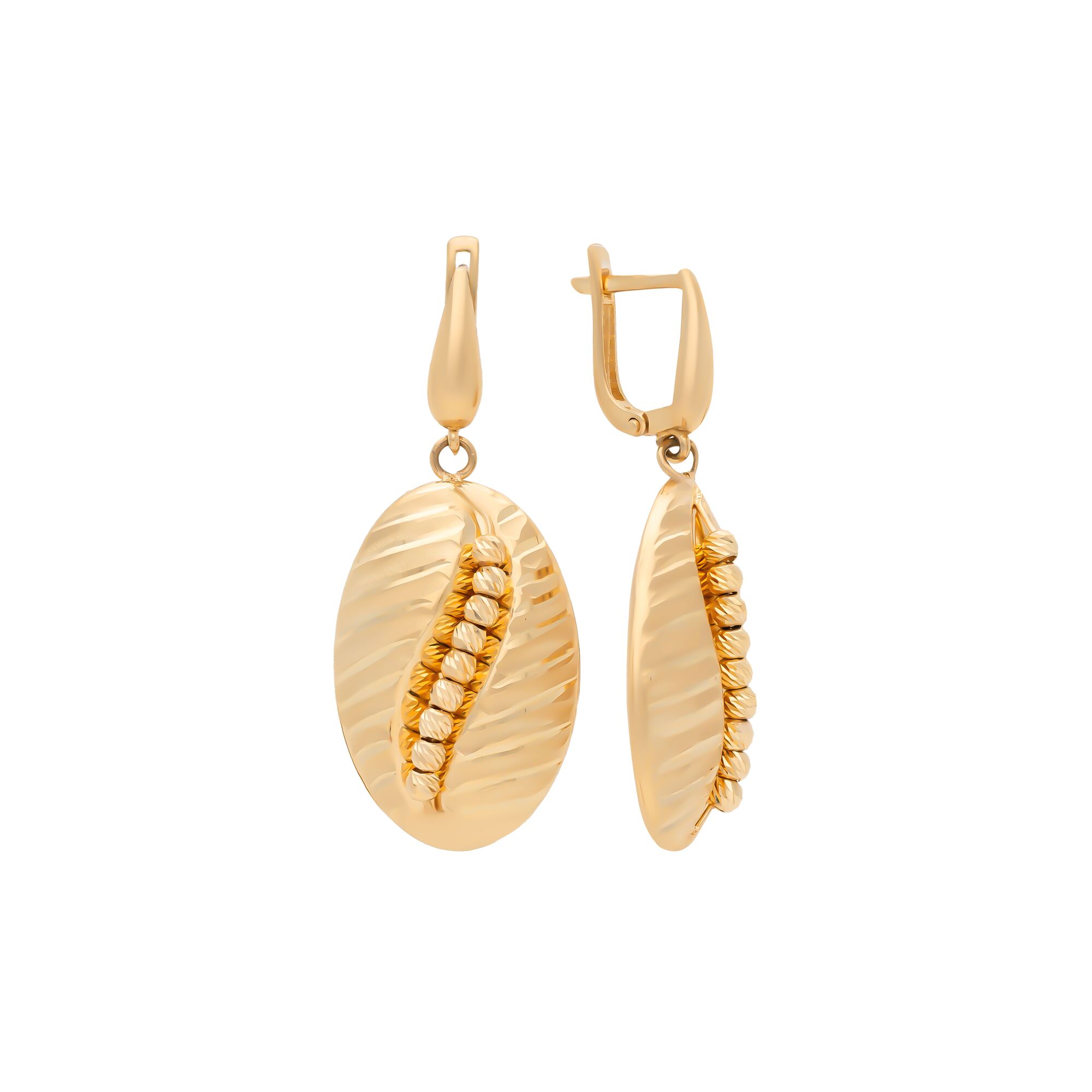 Серьги, золото, 585, 5.9г, 57714, изображение 2 | GoldMarket.kz