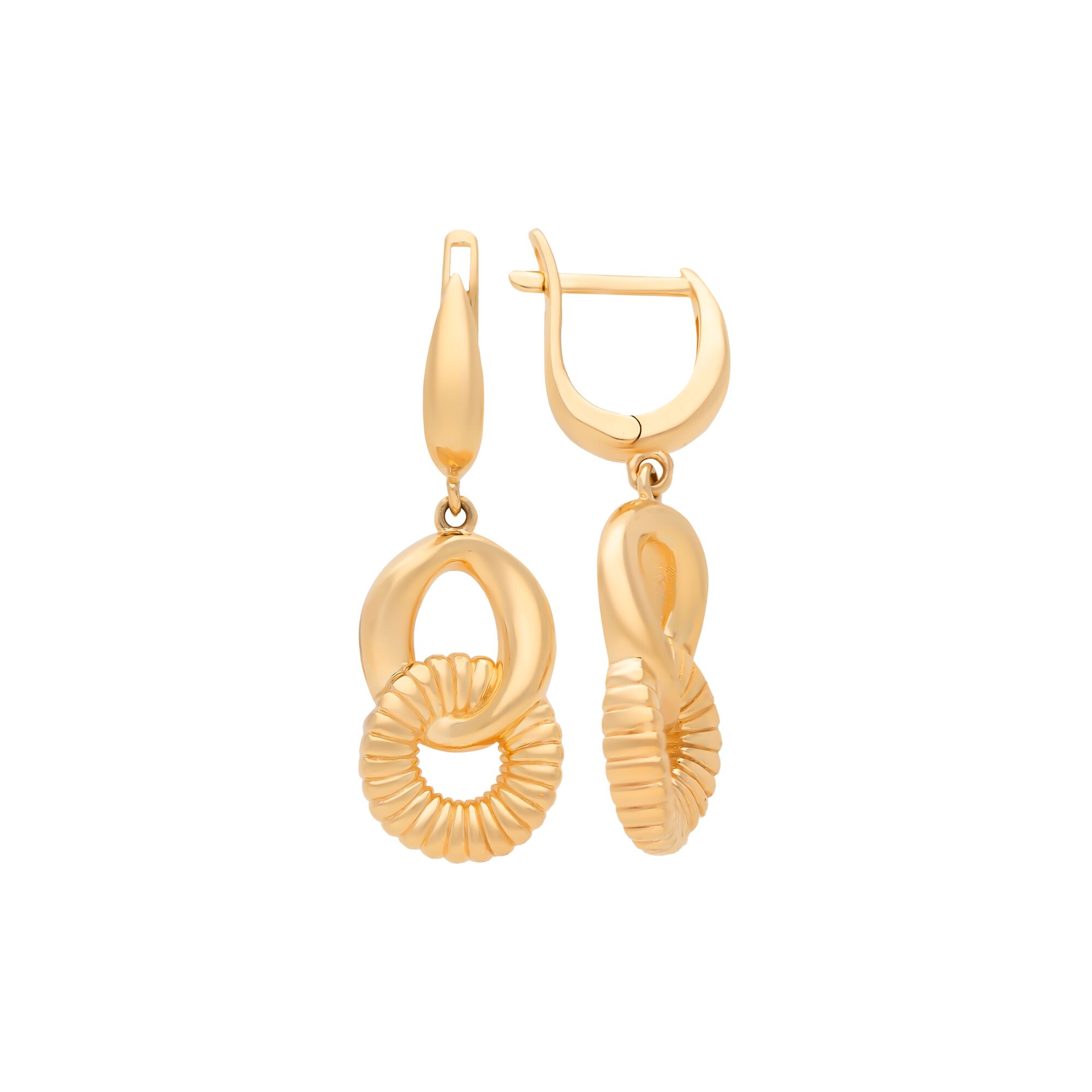 Серьги, золото, 585, 5.3г, 57738, изображение 2 | GoldMarket.kz