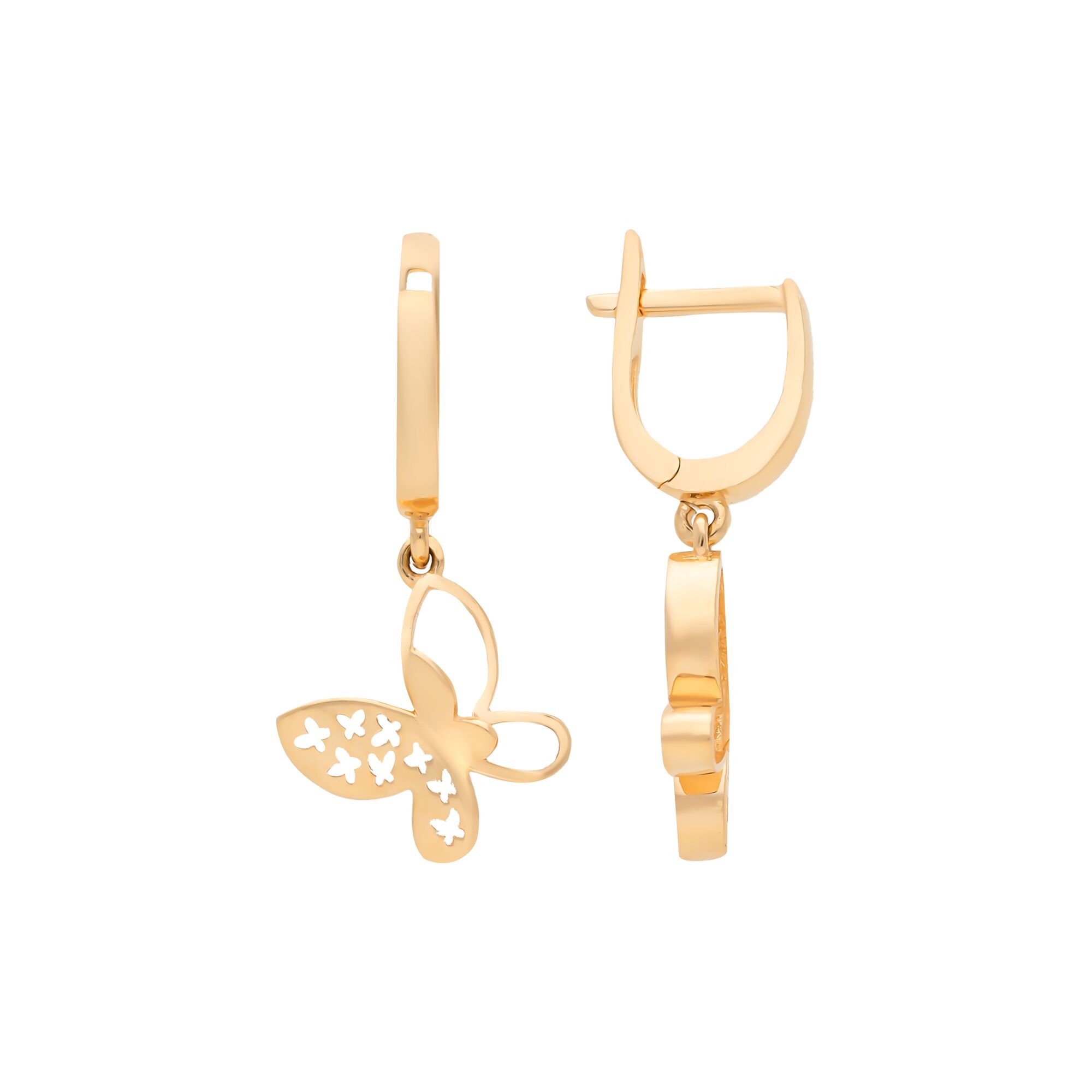 Серьги, золото, 585, 4.33г, 57763, изображение 2 | GoldMarket.kz