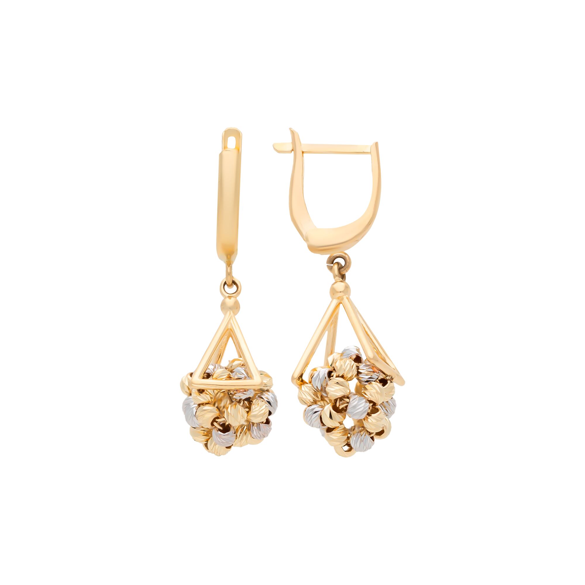 Серьги, золото, 585, 5.27г, 57823, изображение 2 | GoldMarket.kz