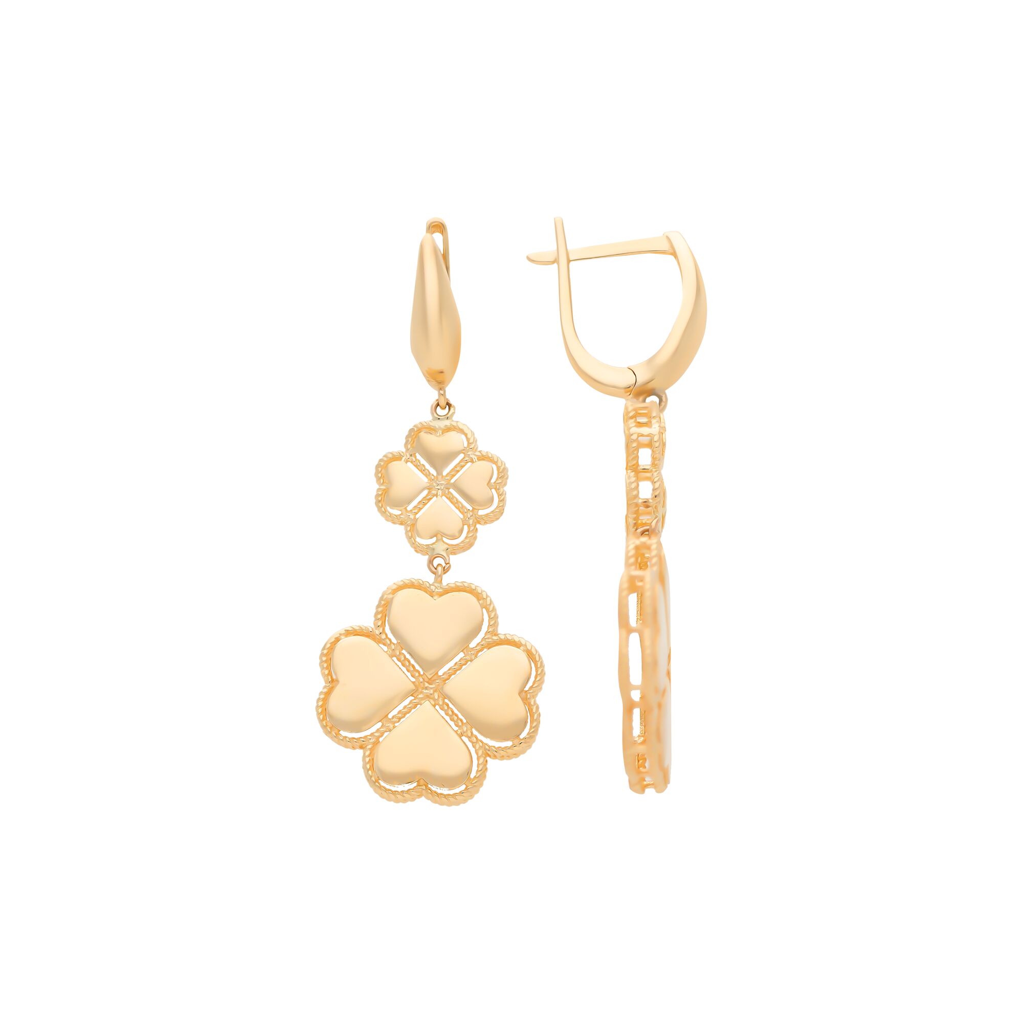 Серьги, золото, 585, 5.52г, 57824, изображение 2 | GoldMarket.kz