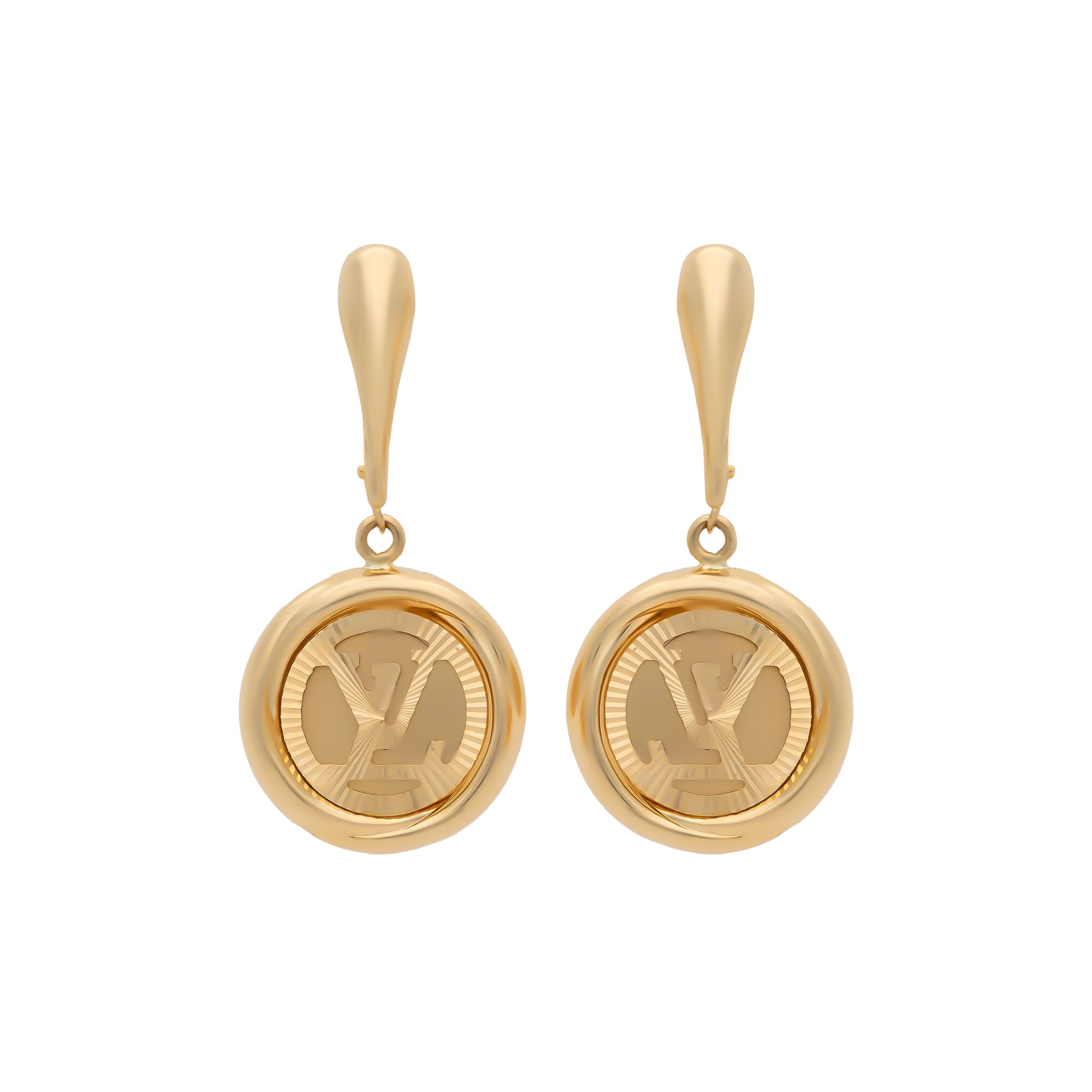 Серьги, золото, 585, 4.72г, 58057 | GoldMarket.kz
