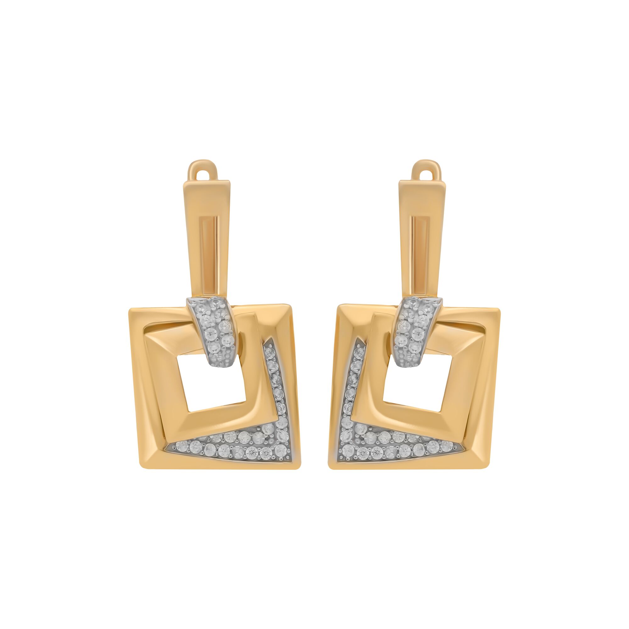 Серьги, золото, 585, 6.87г, 58236 | GoldMarket.kz