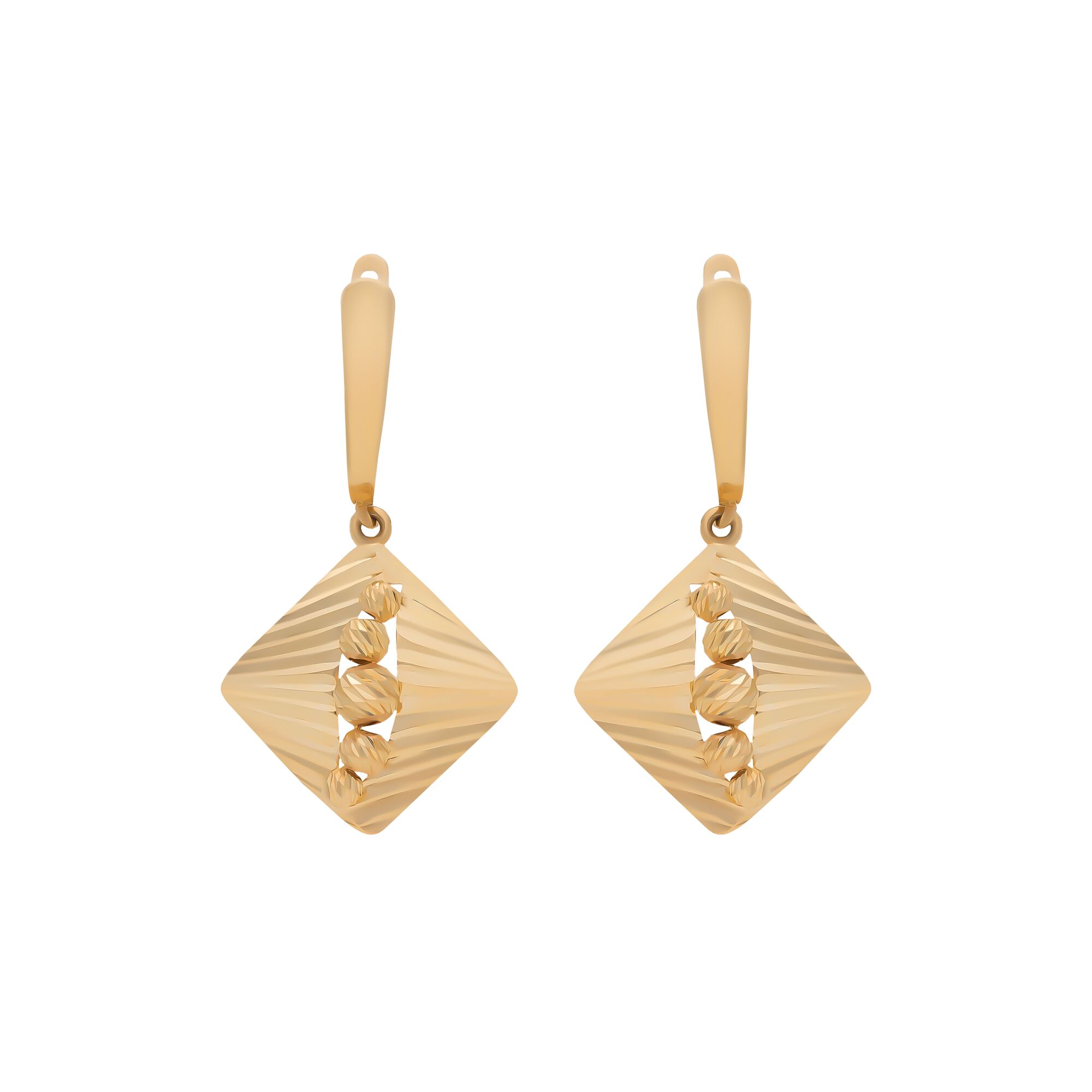 Серьги, золото, 585, 3.58г, 58243 | GoldMarket.kz