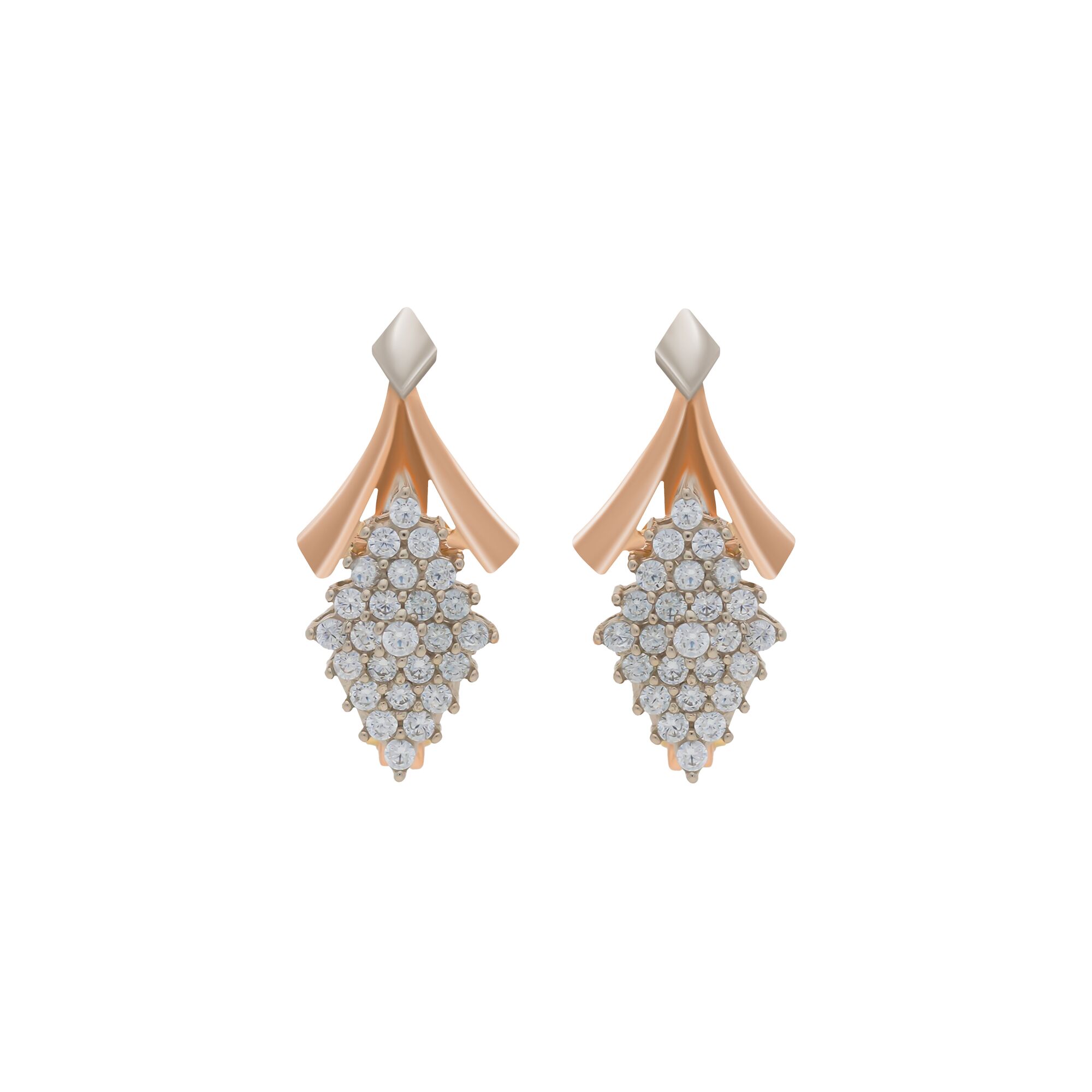 Серьги, золото, 585, 3.42г, 58382 | GoldMarket.kz