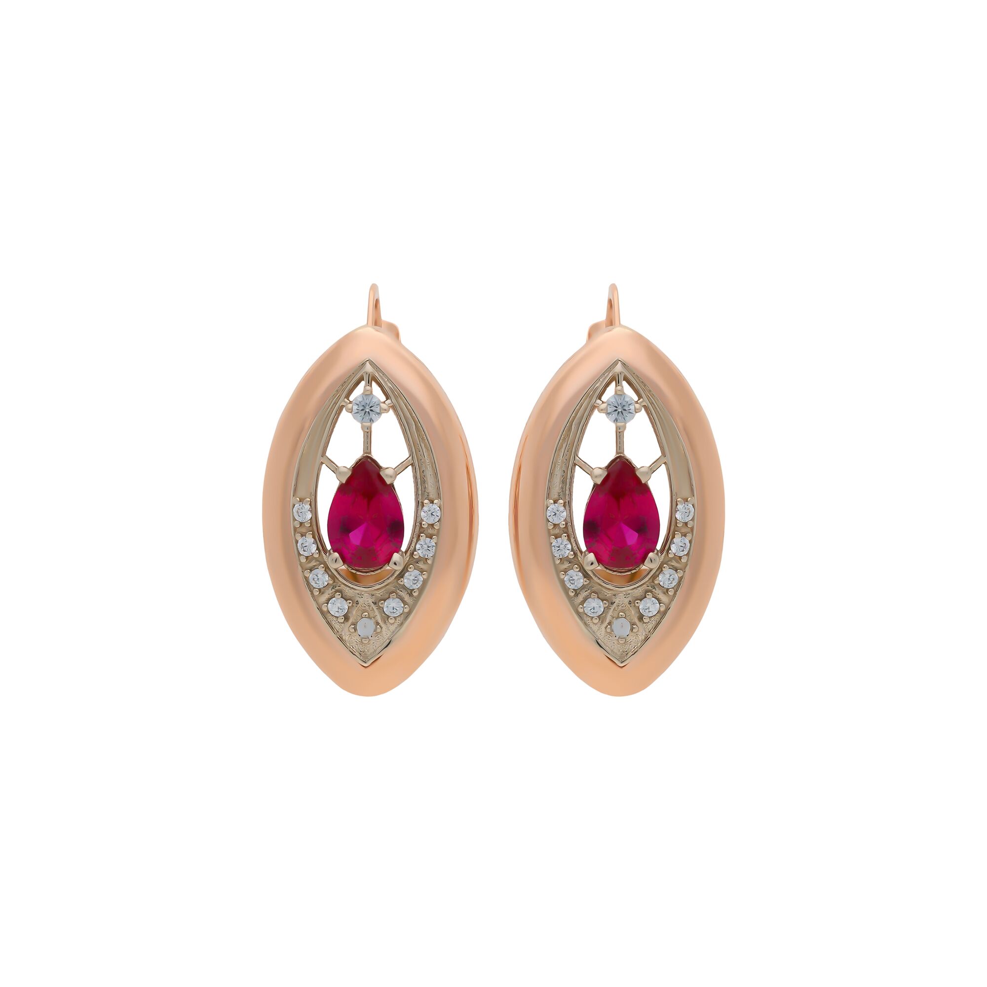 Серьги, золото, 585, 4.33г, 58553 | GoldMarket.kz