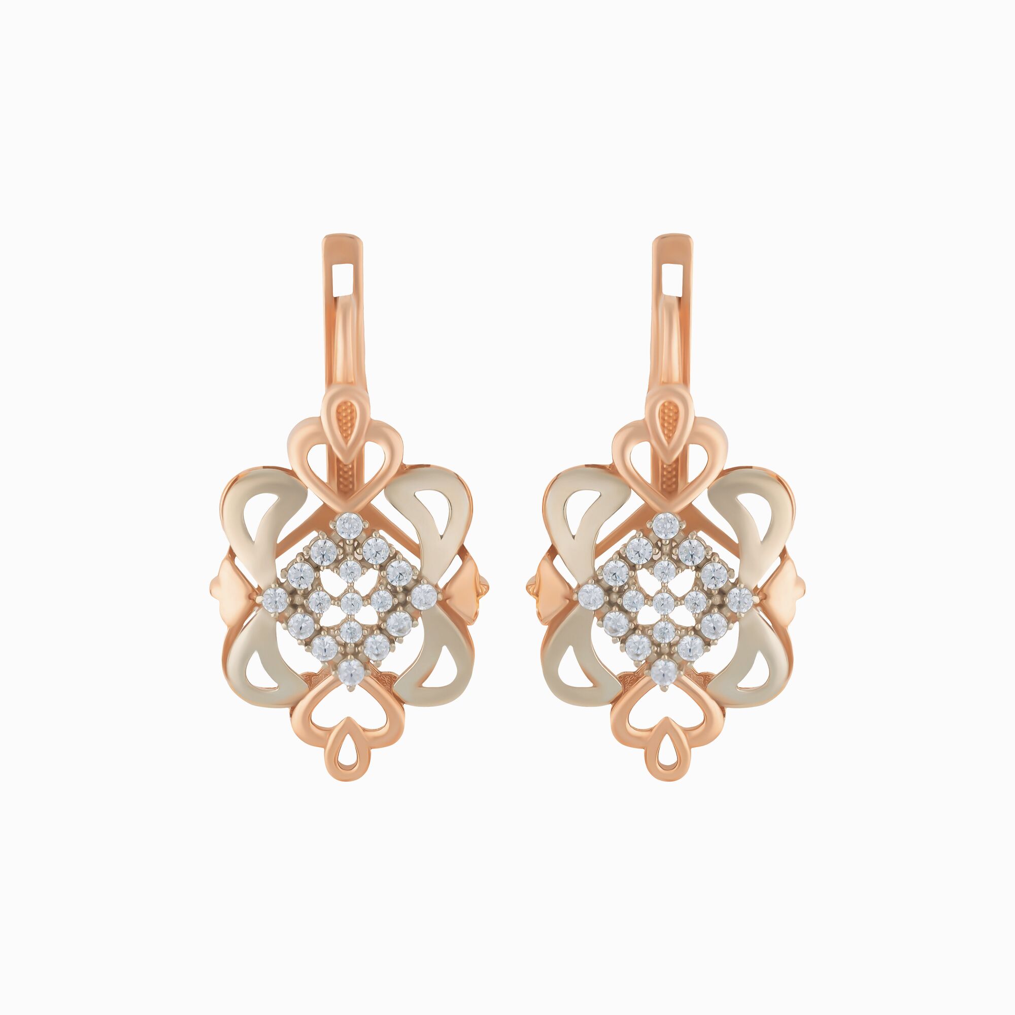 Серьги, золото, 585, 6.56г, 56970 | GoldMarket.kz