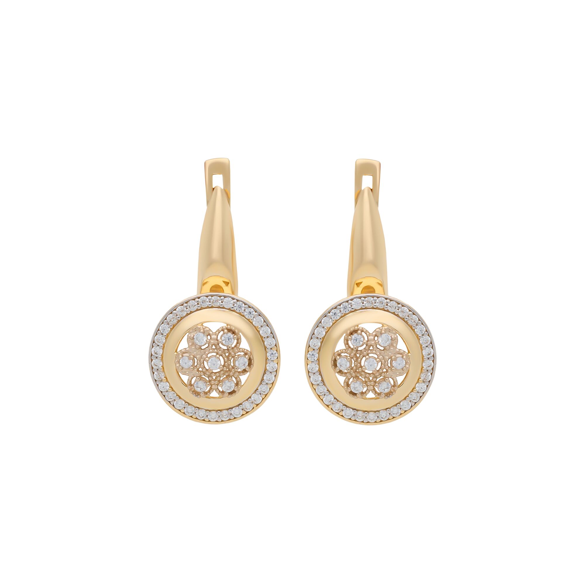 Серьги, золото, 585, 4.95г, 57843 | GoldMarket.kz