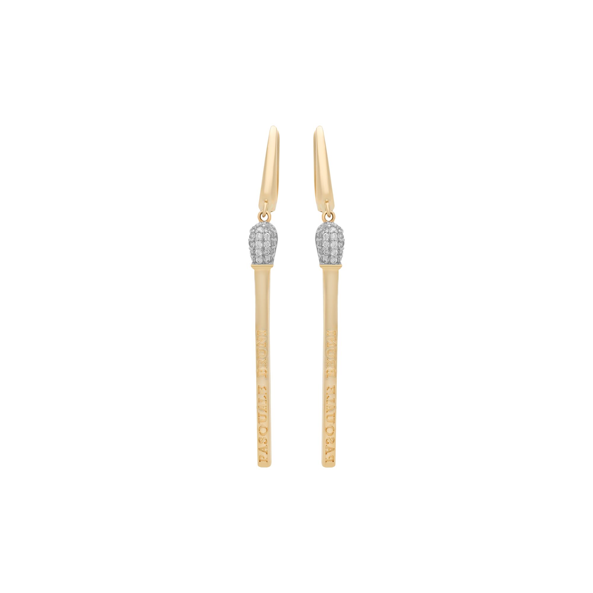 Серьги, золото, 585, 4.91г, 57884 | GoldMarket.kz