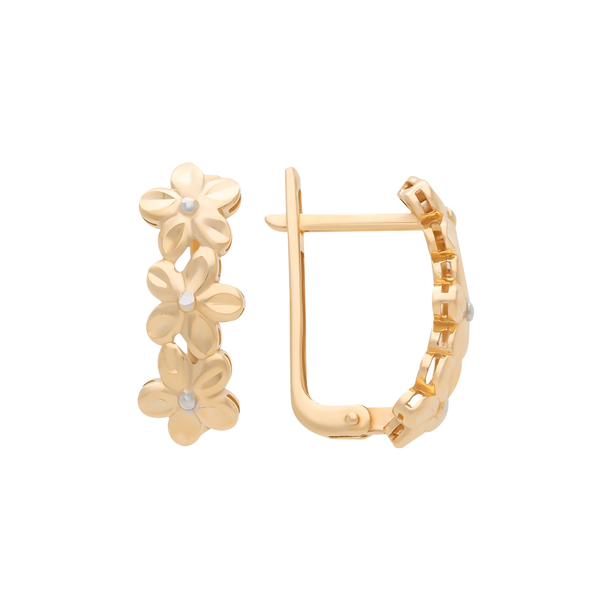 Серьги, золото, 585, 3.44г, 57911, изображение 2 | GoldMarket.kz