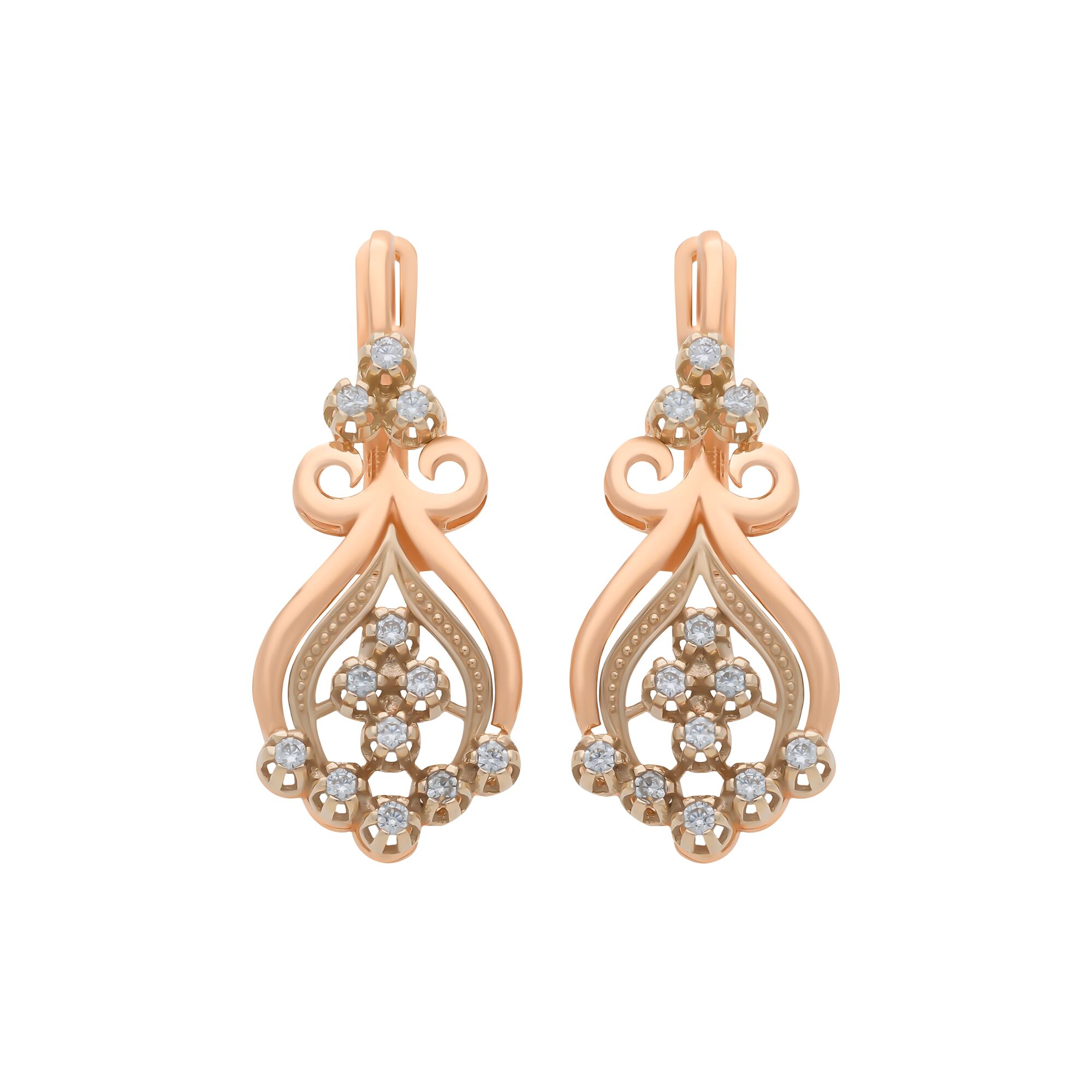 Серьги, золото, 585, 5.42г, 57965 | GoldMarket.kz